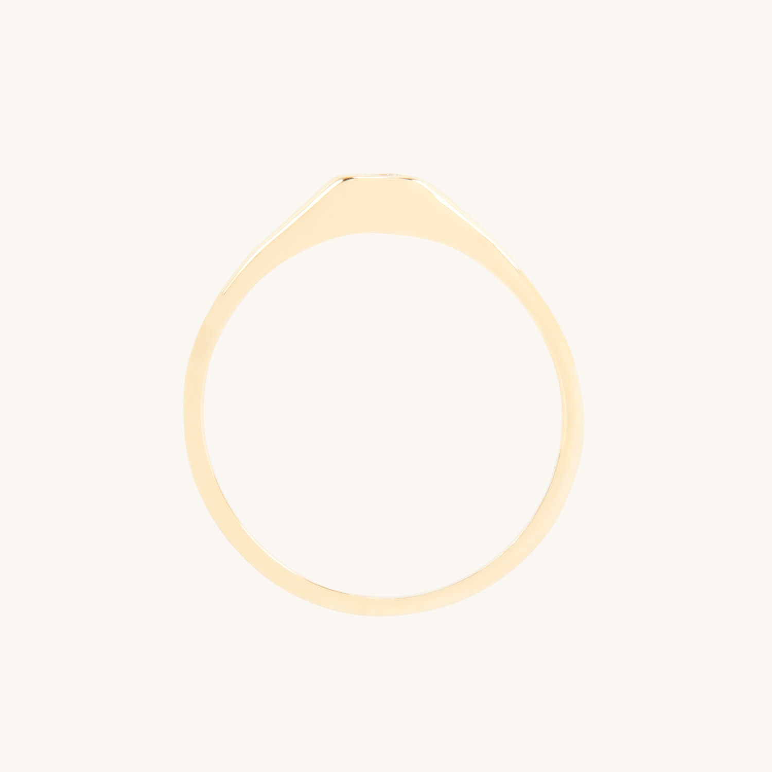 Little Signet Ring with Diamond - Image 10