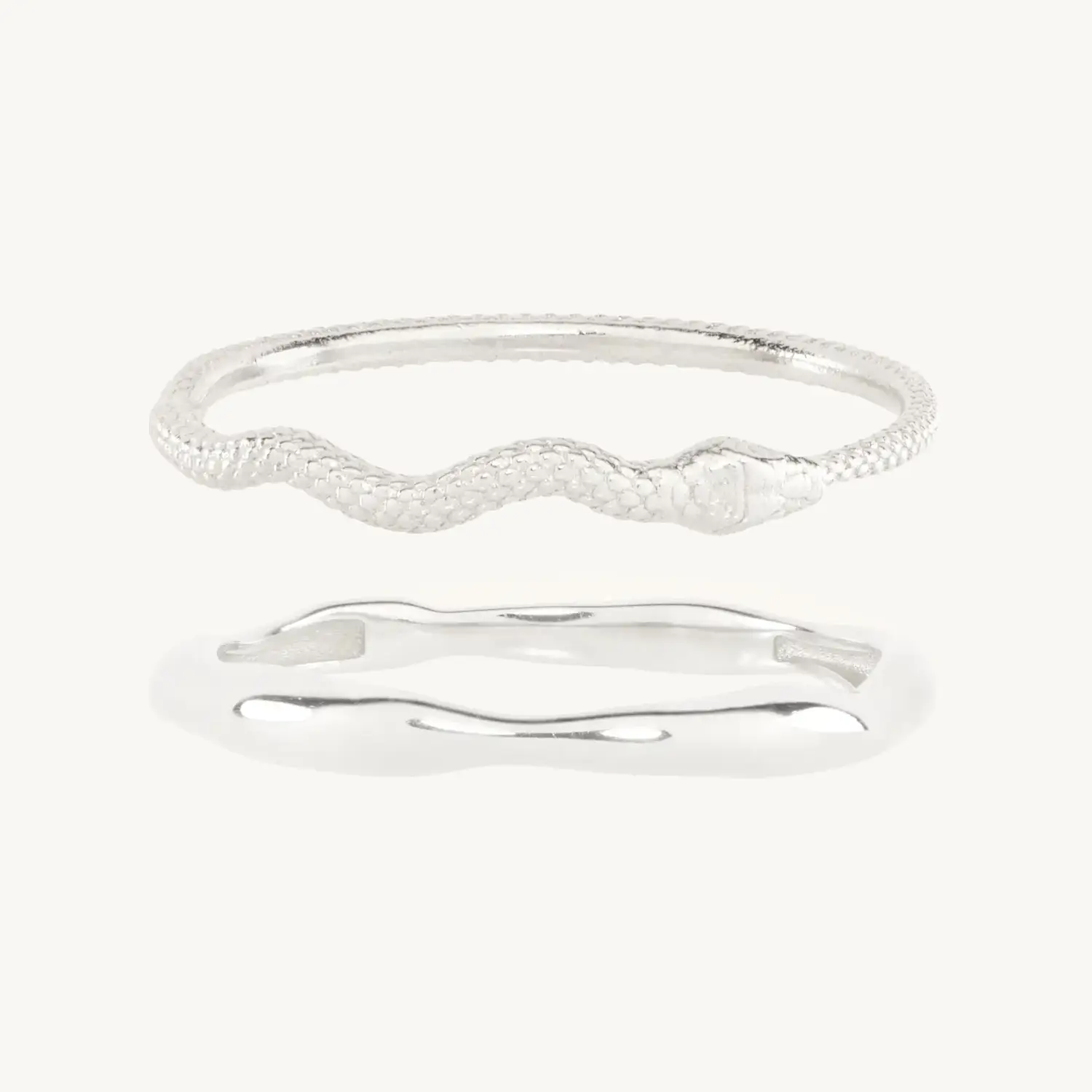 Grand Sylvie Silver Ring Set