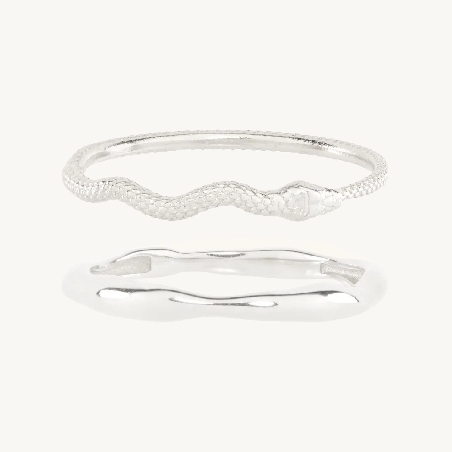 Grand Sylvie Silver Ring Set - Image 4