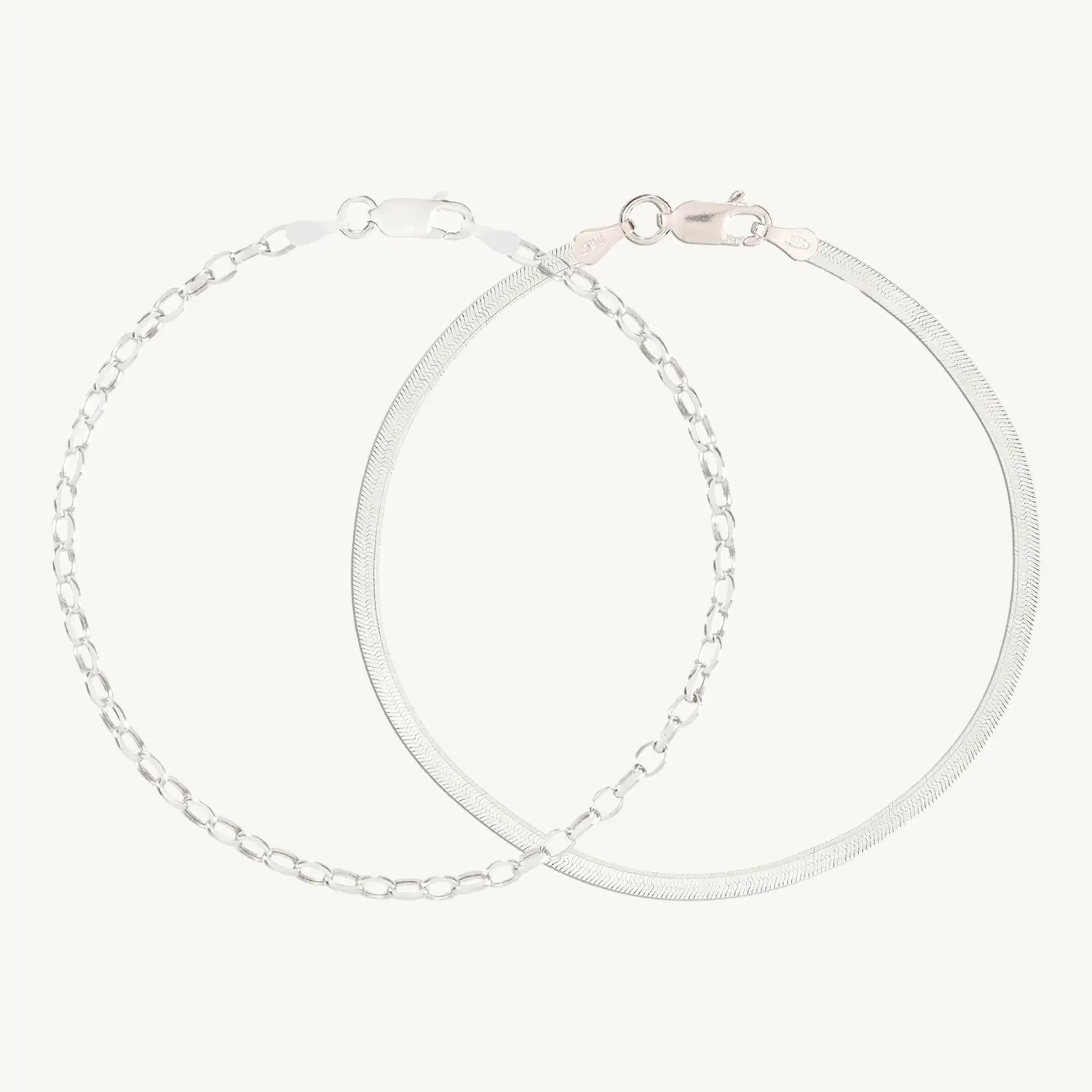 Loup & Spritz Silver Bracelet Set