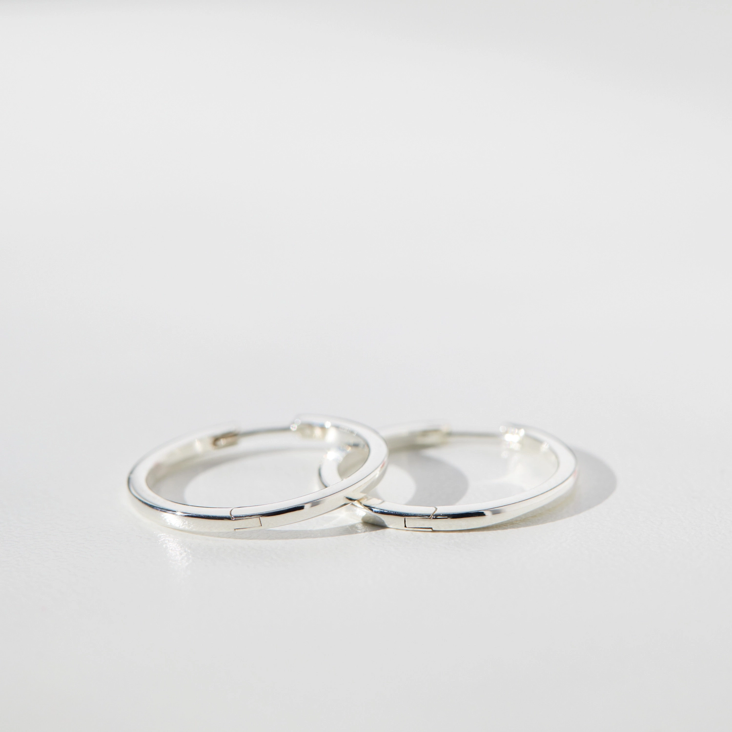Classic Hoops, Silver (pair) - Image 8