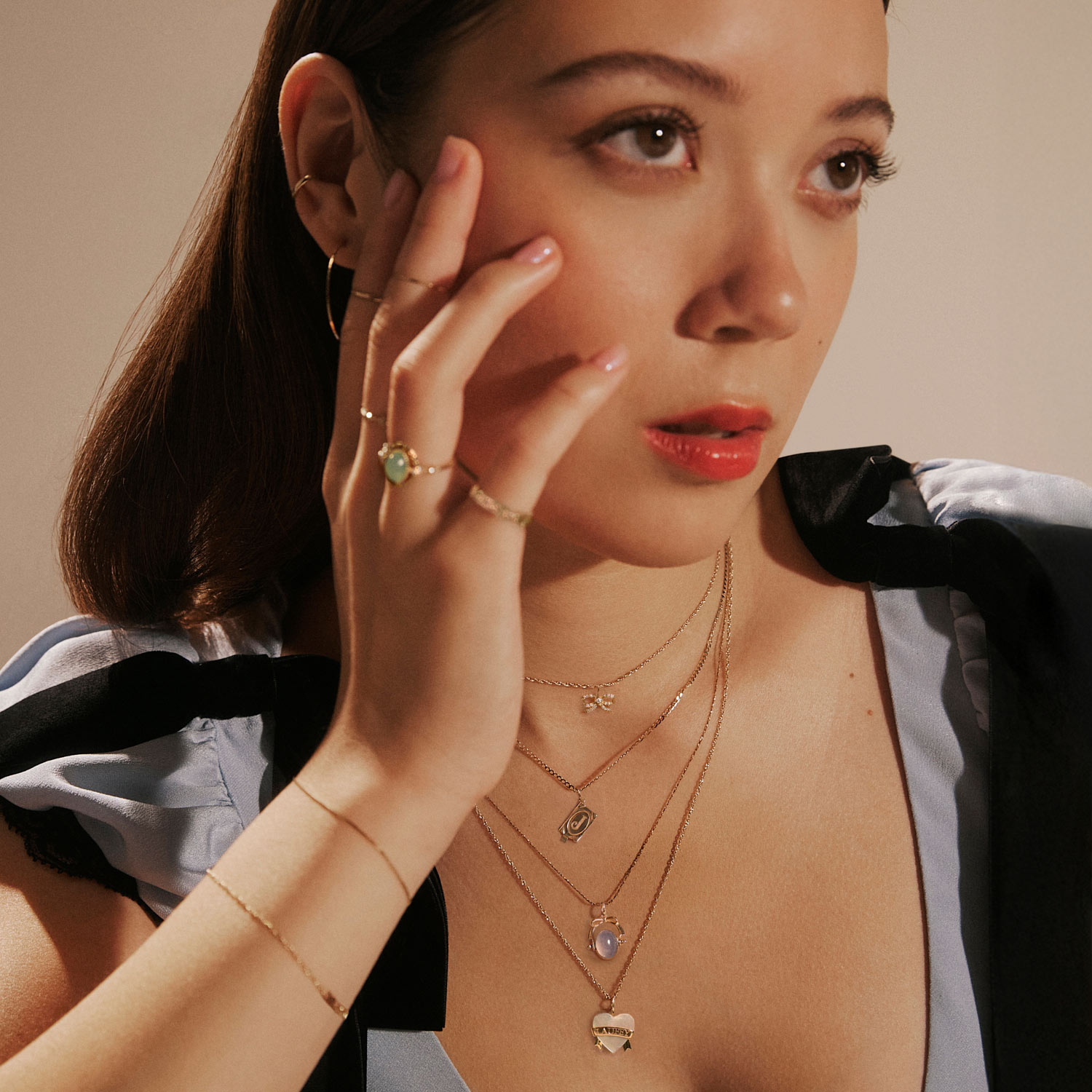 Forget Me Not Gold Ring - Image 9