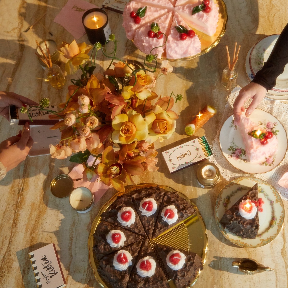 Cake Candle, Pink Cherry on Top - Image 5