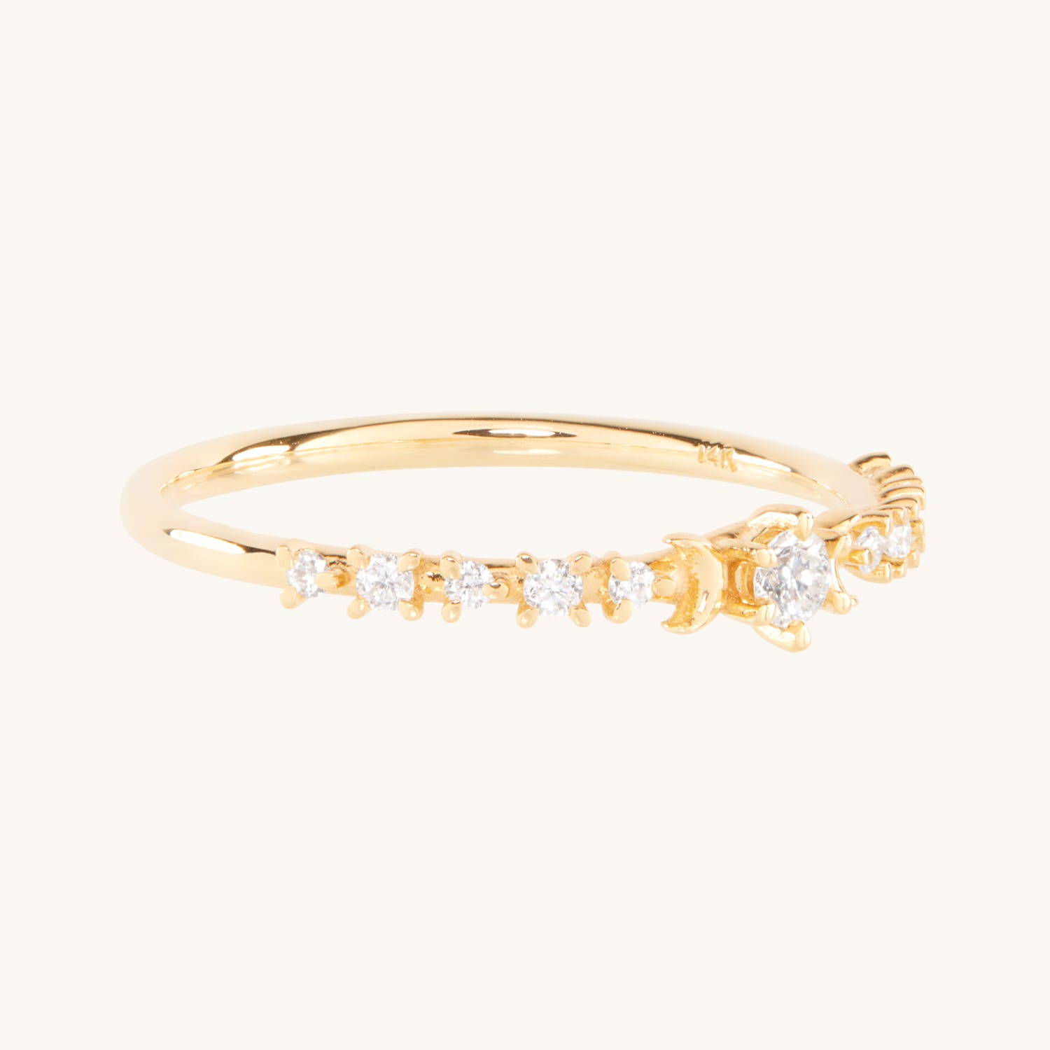 Alternative view of Diamond Stardust Ring