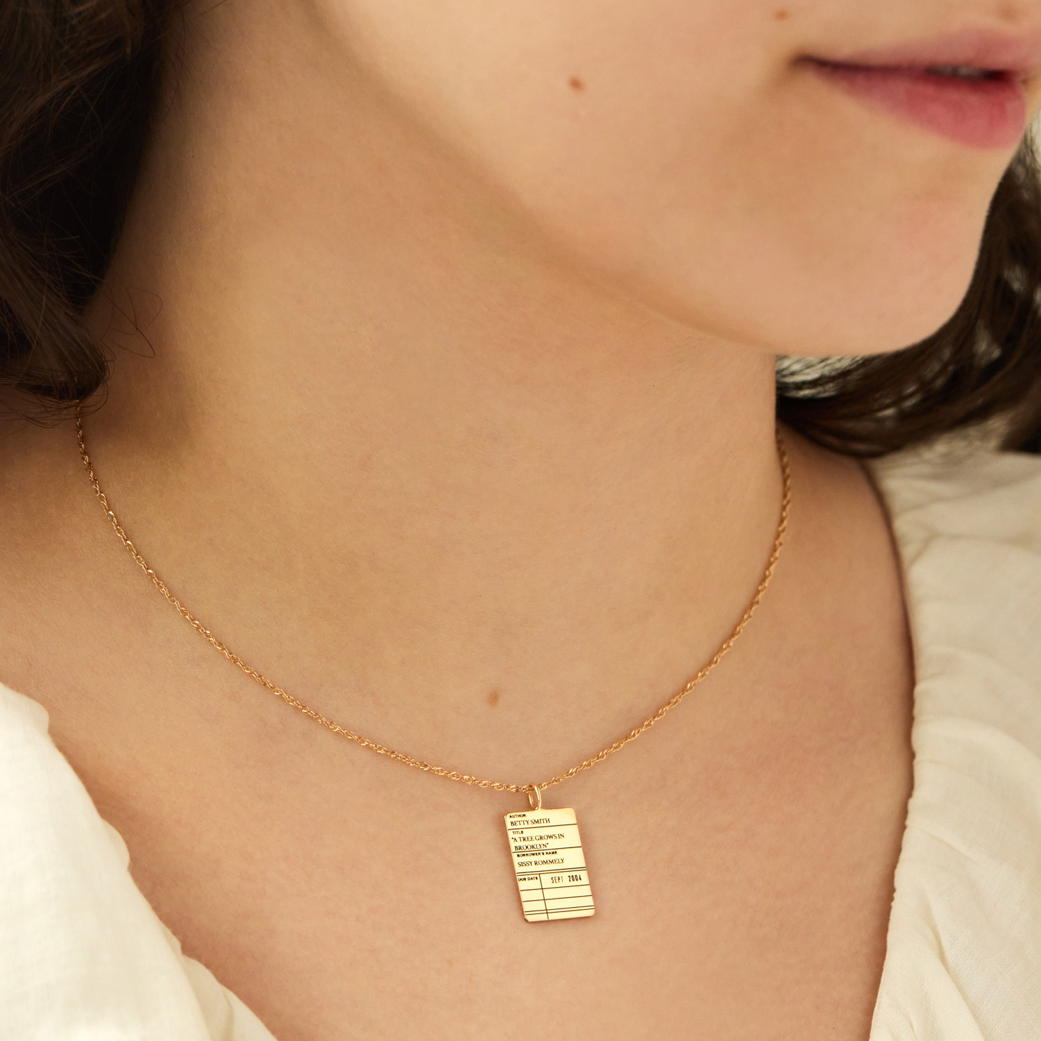 Alternative view of Library Card Charm