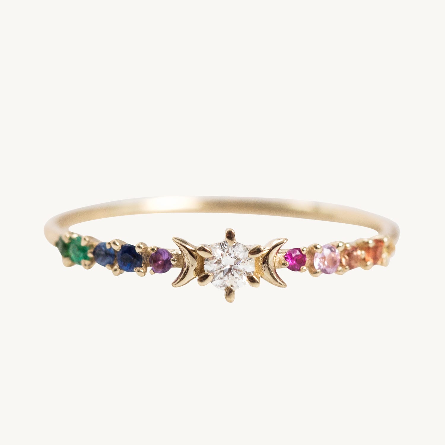 Rainbow Stardust Ring
