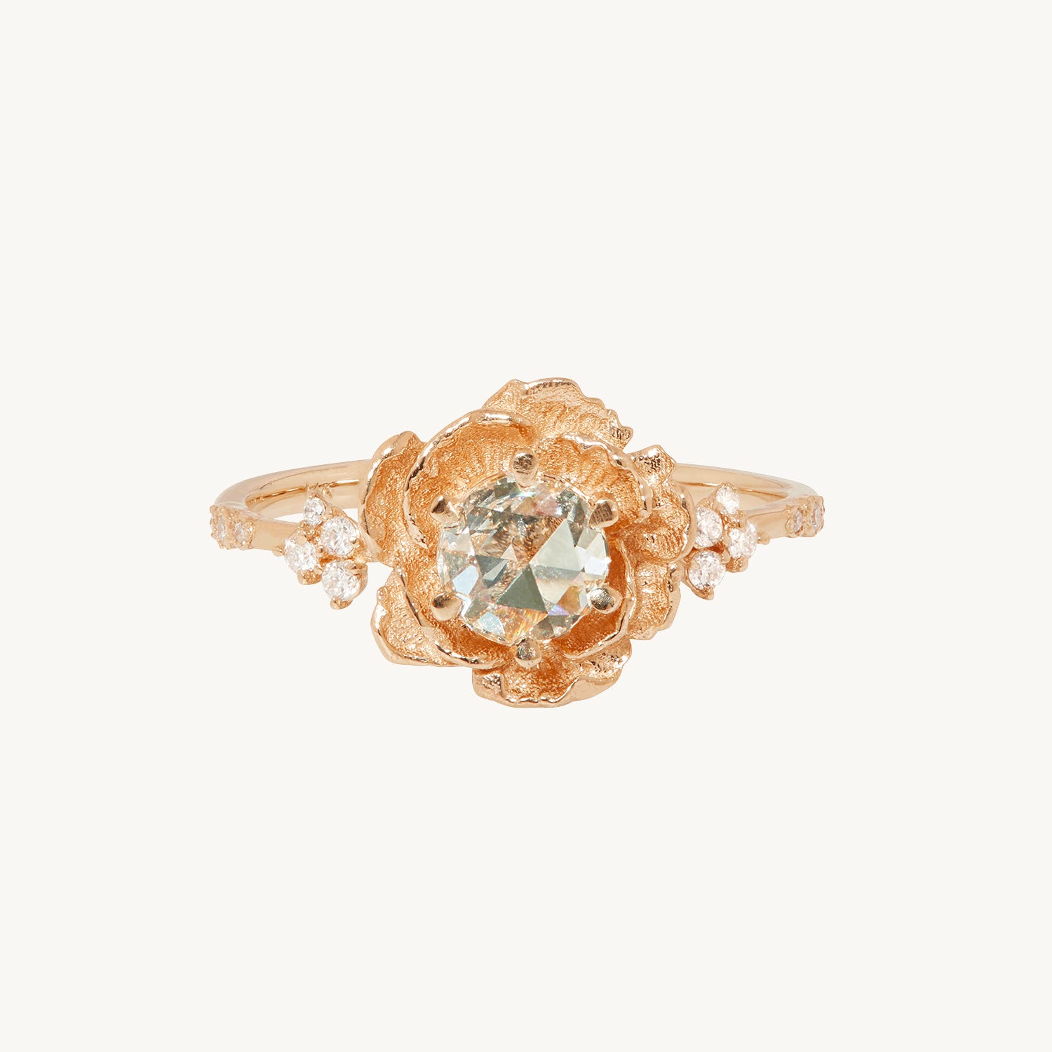 Paeonia Diamond Flower Ring