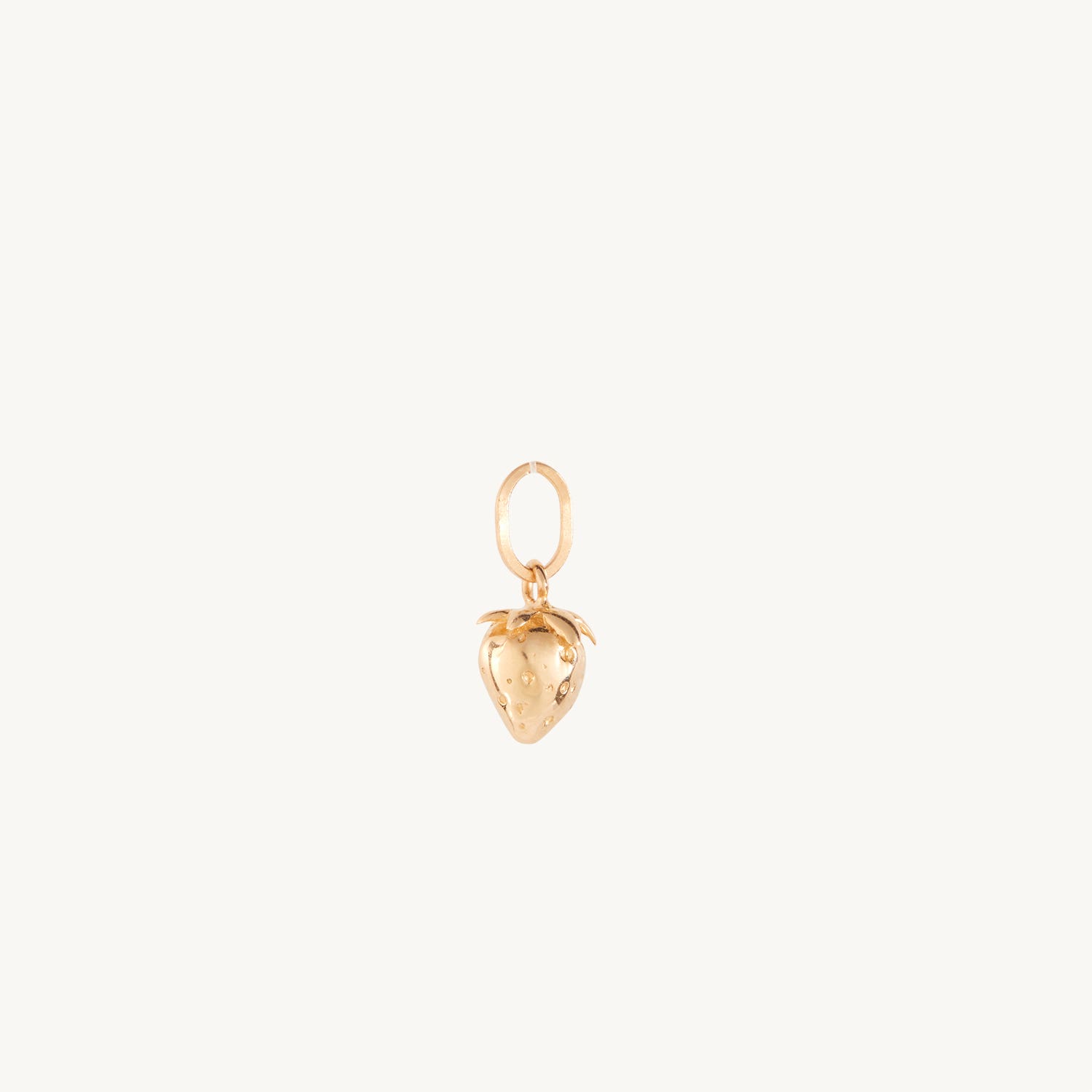 Alternative view of Wild Strawberry Charm, Yellow Gold