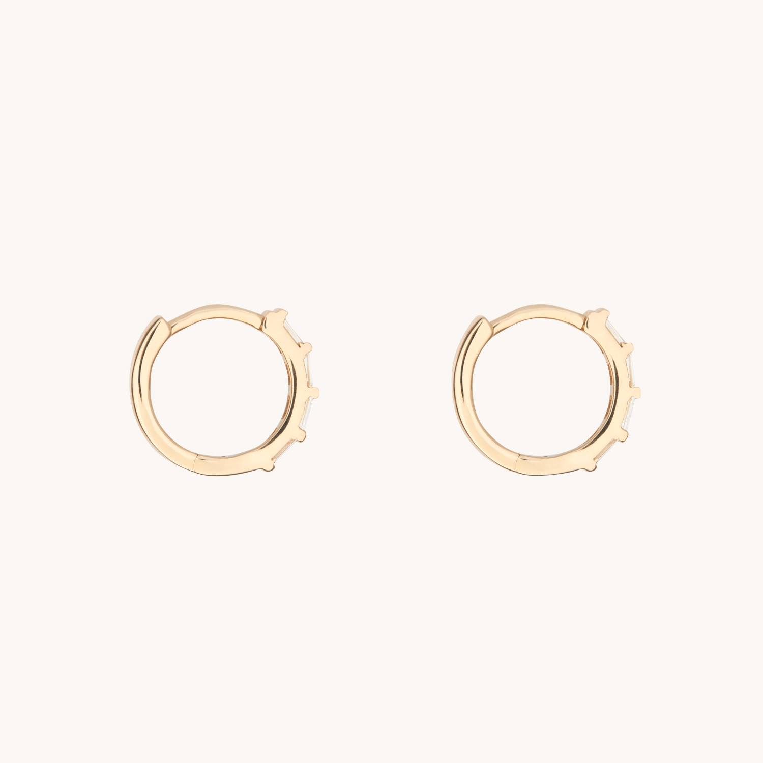 Diamond Baguette Hoop (single) - Image 12