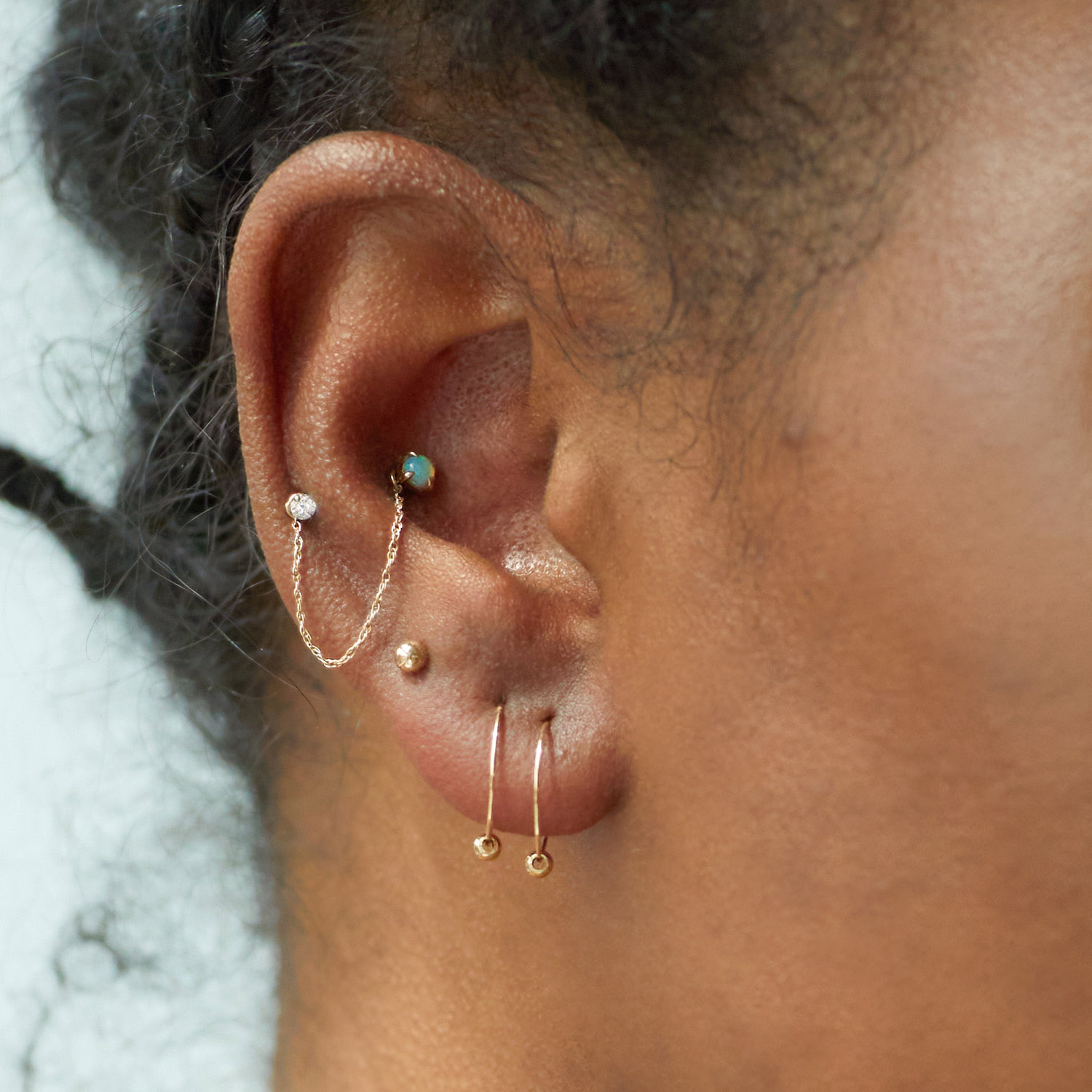 Gold Ball Stud (single) - Image 5