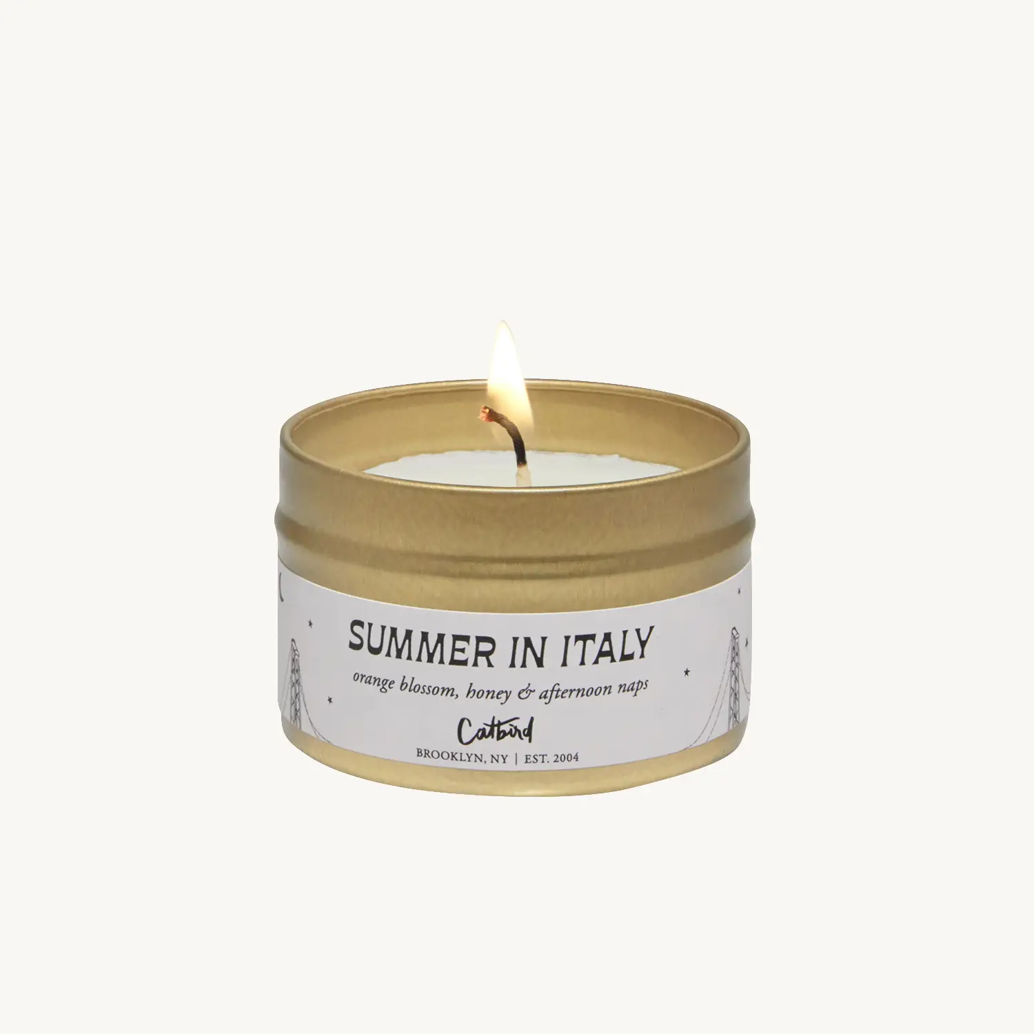 Summer in Italy Travel Candle