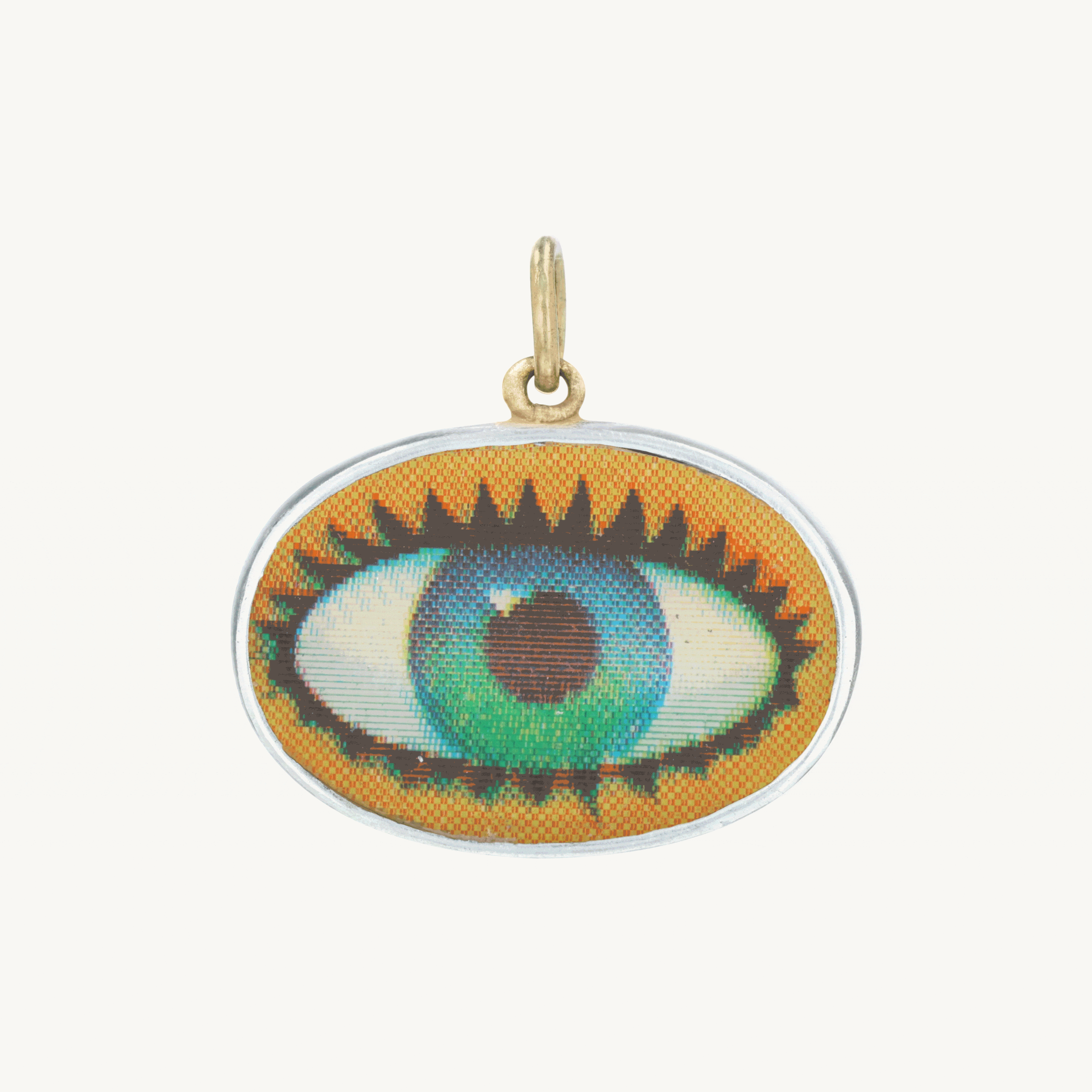 Green Eye Winky Charm
