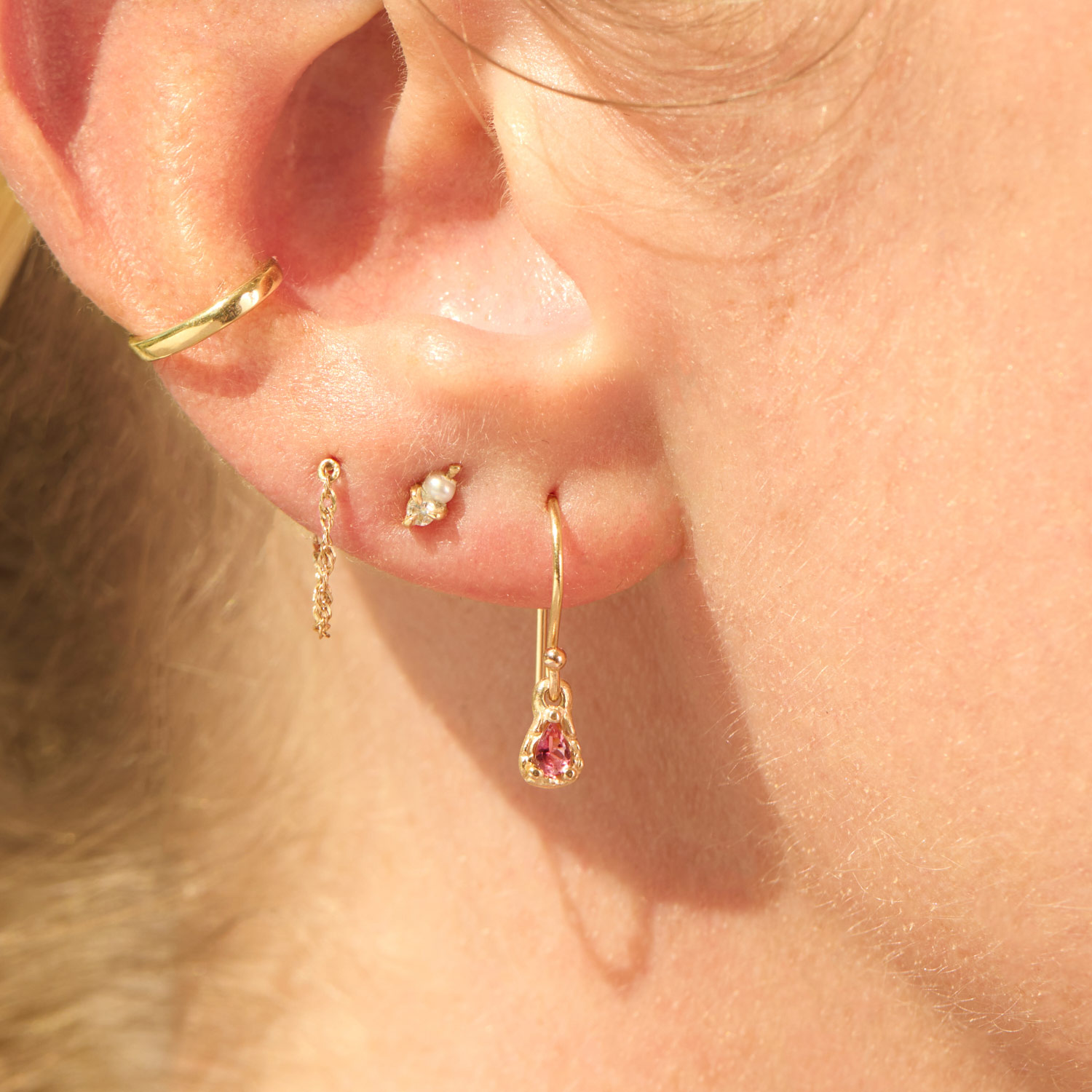 Heroine Pink Tourmaline Earrings (pair) - Image 3