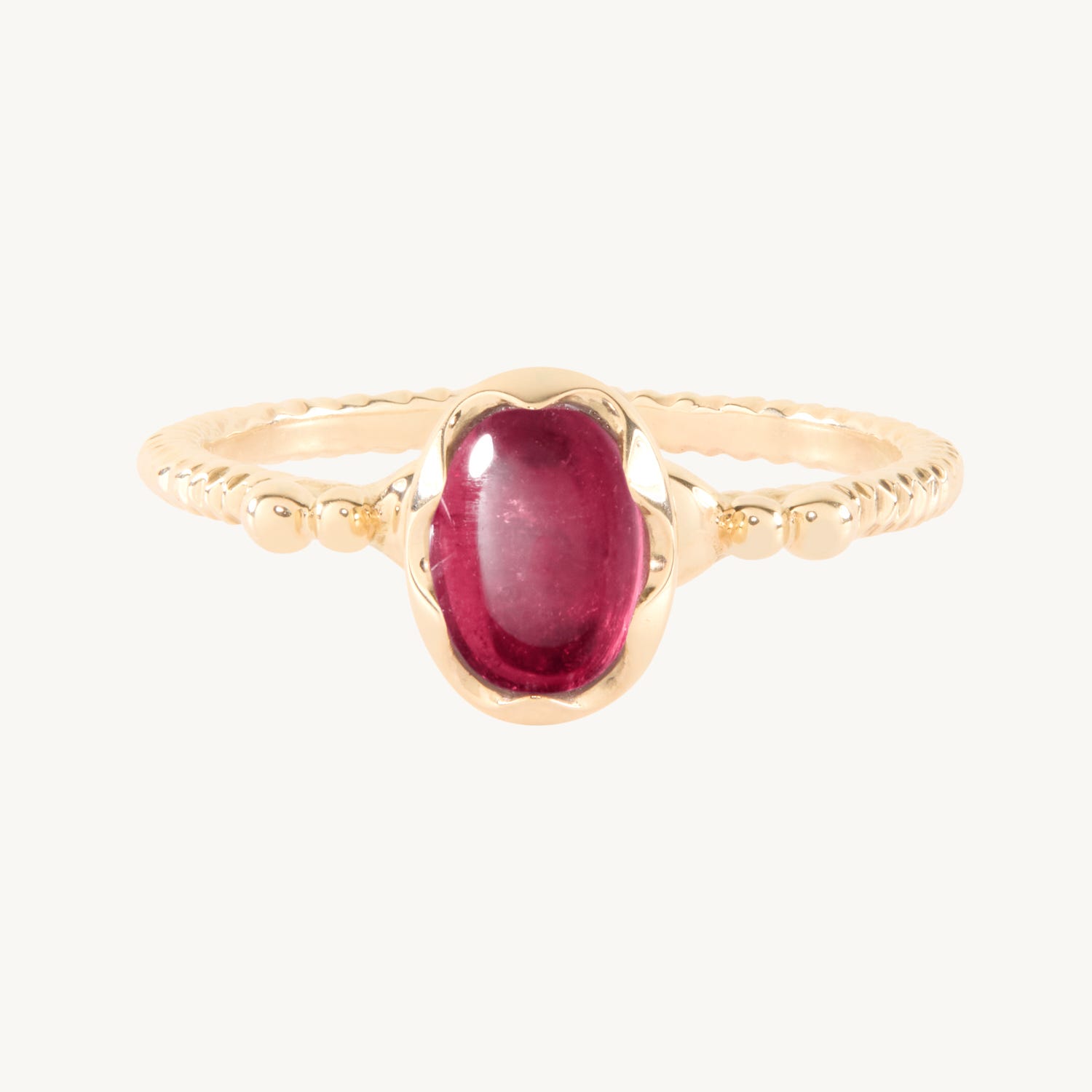 Pink Tourmaline Wishing Well Ring