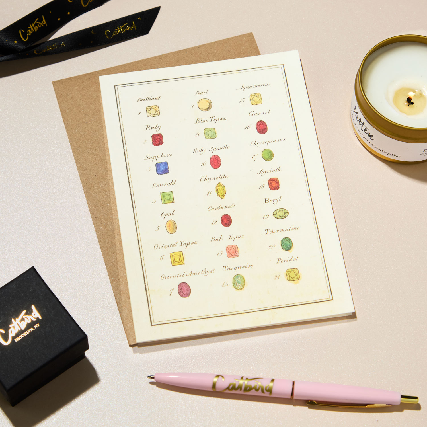 Alternative view of Cabinet of Gems Greeting Card