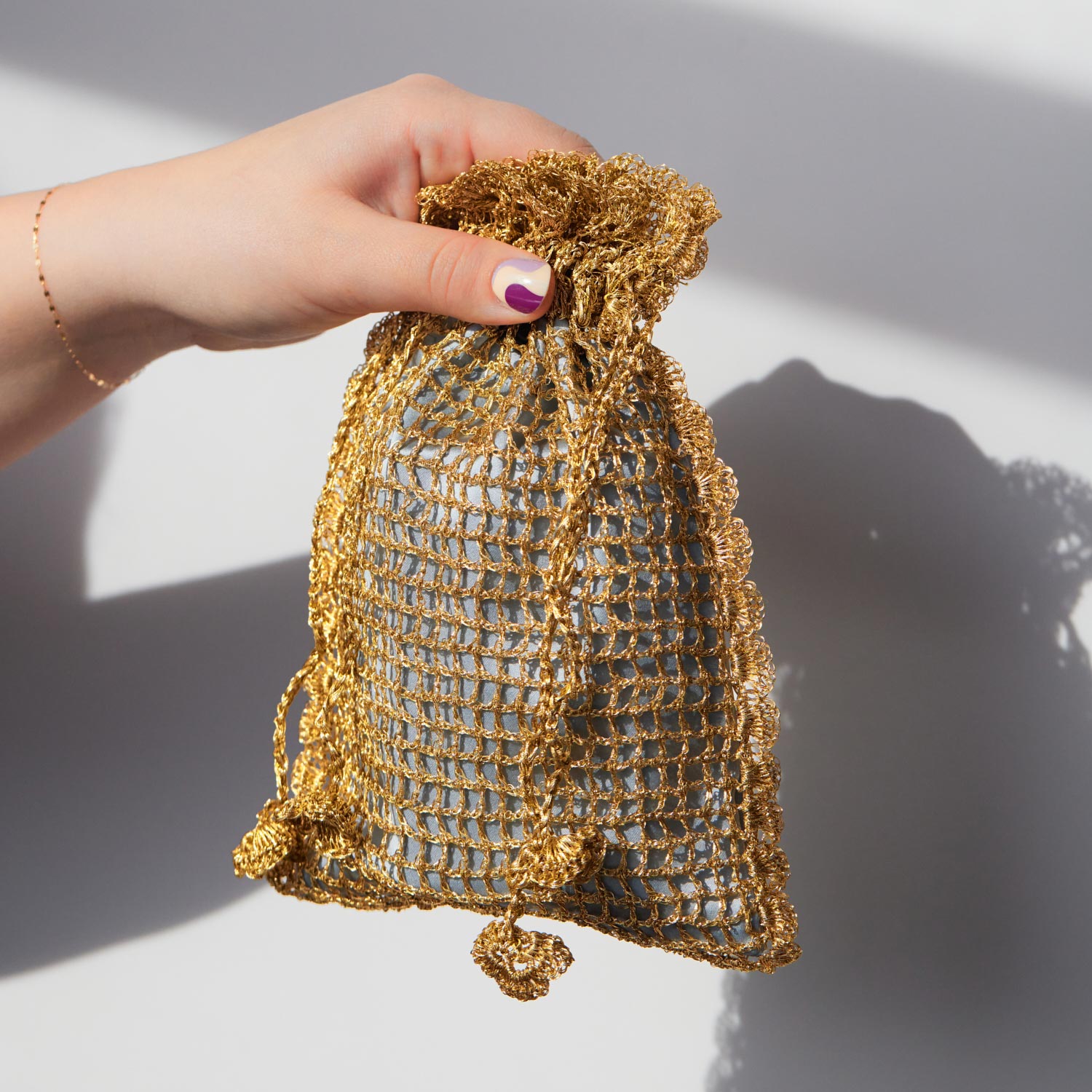 Evening Pouch, Gold - Image 3
