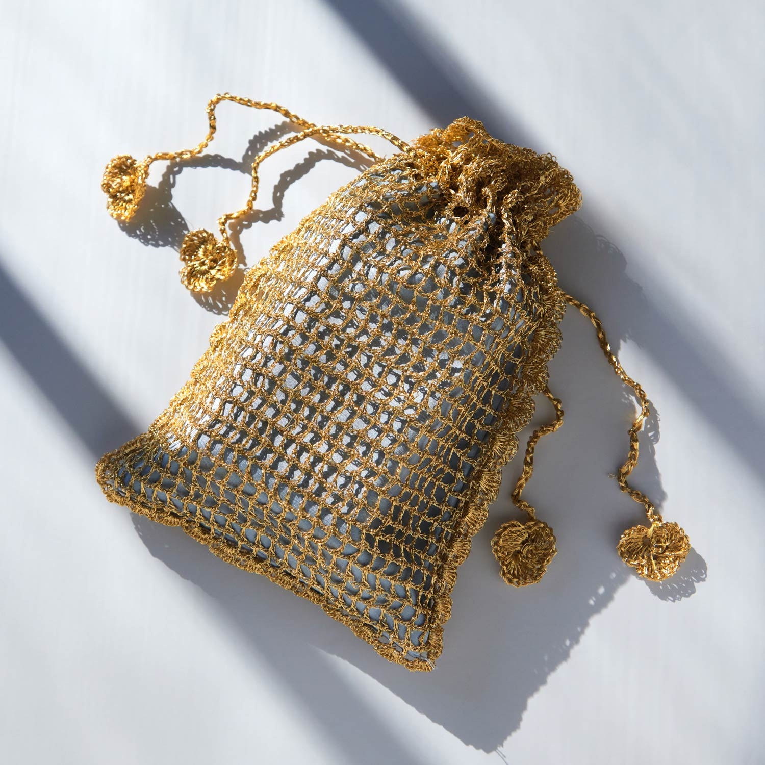 Evening Pouch, Gold - Image 7