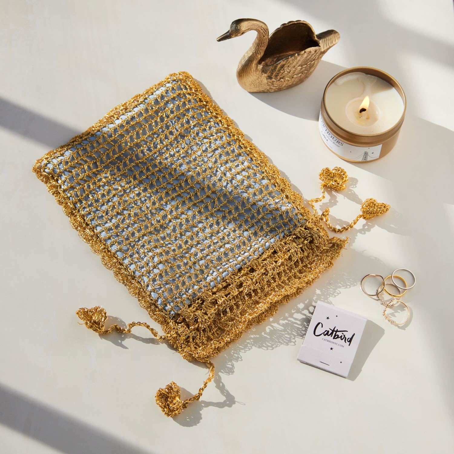 Evening Pouch, Gold - Image 5
