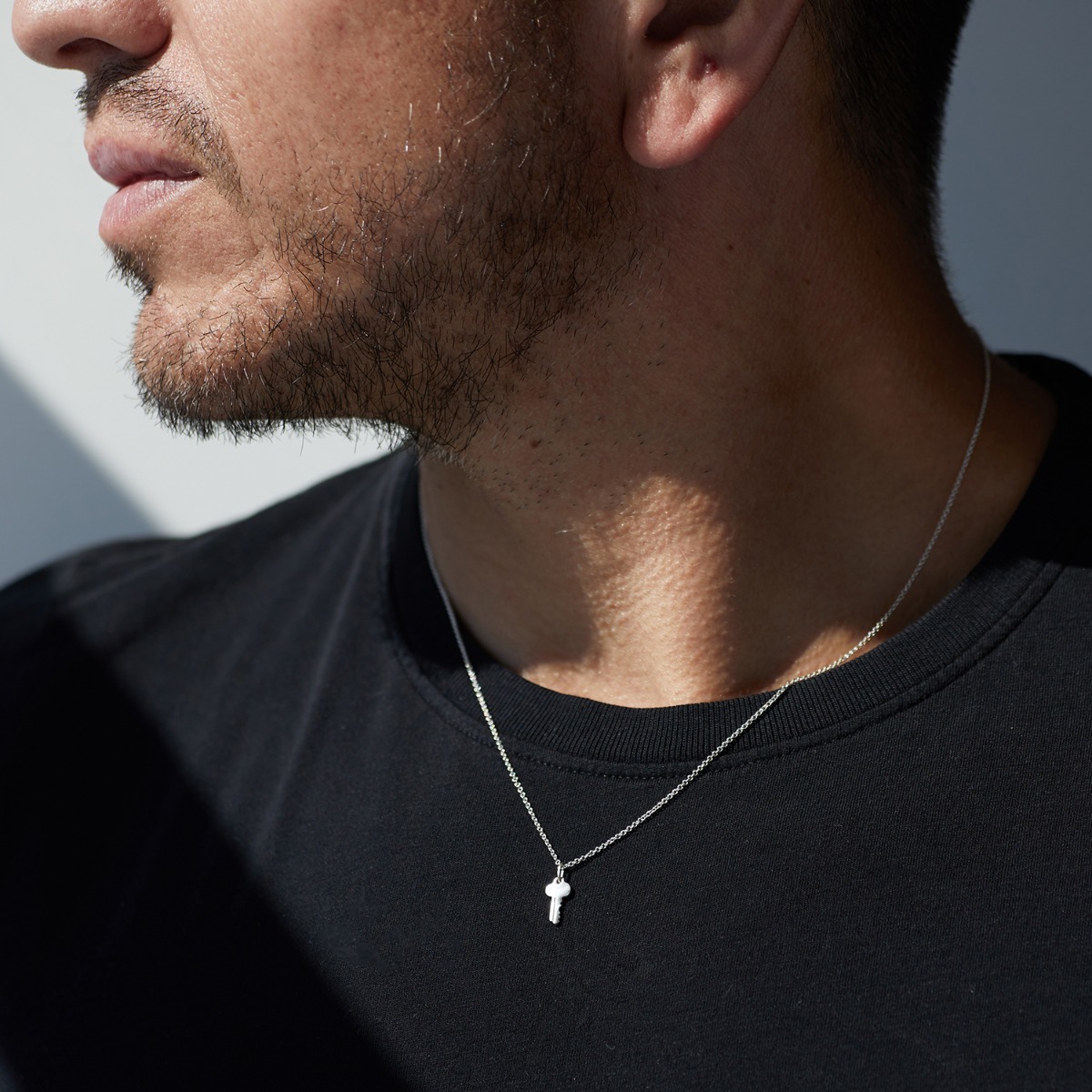 Tiniest Key Charm, Silver - Image 3