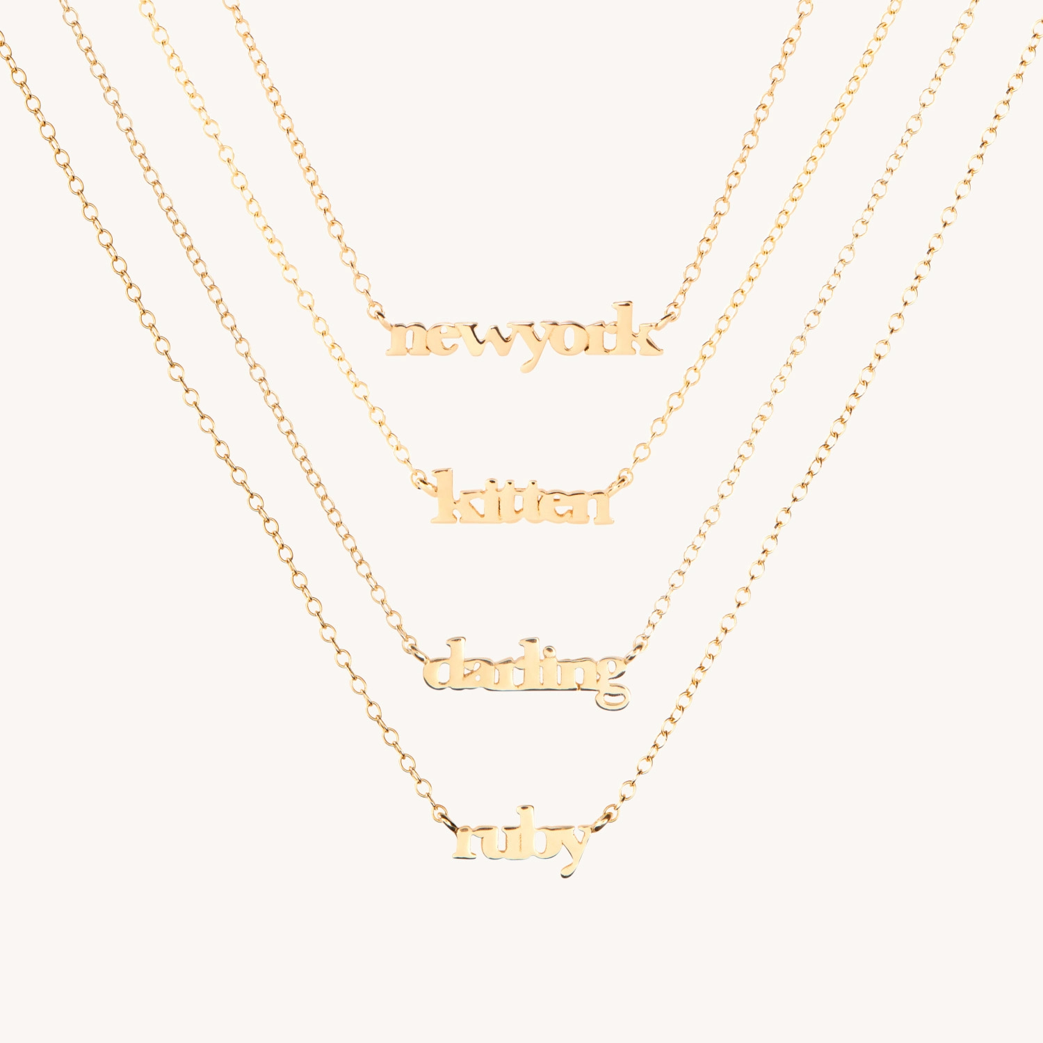 Tiniest Gold Name Necklace - Image 17