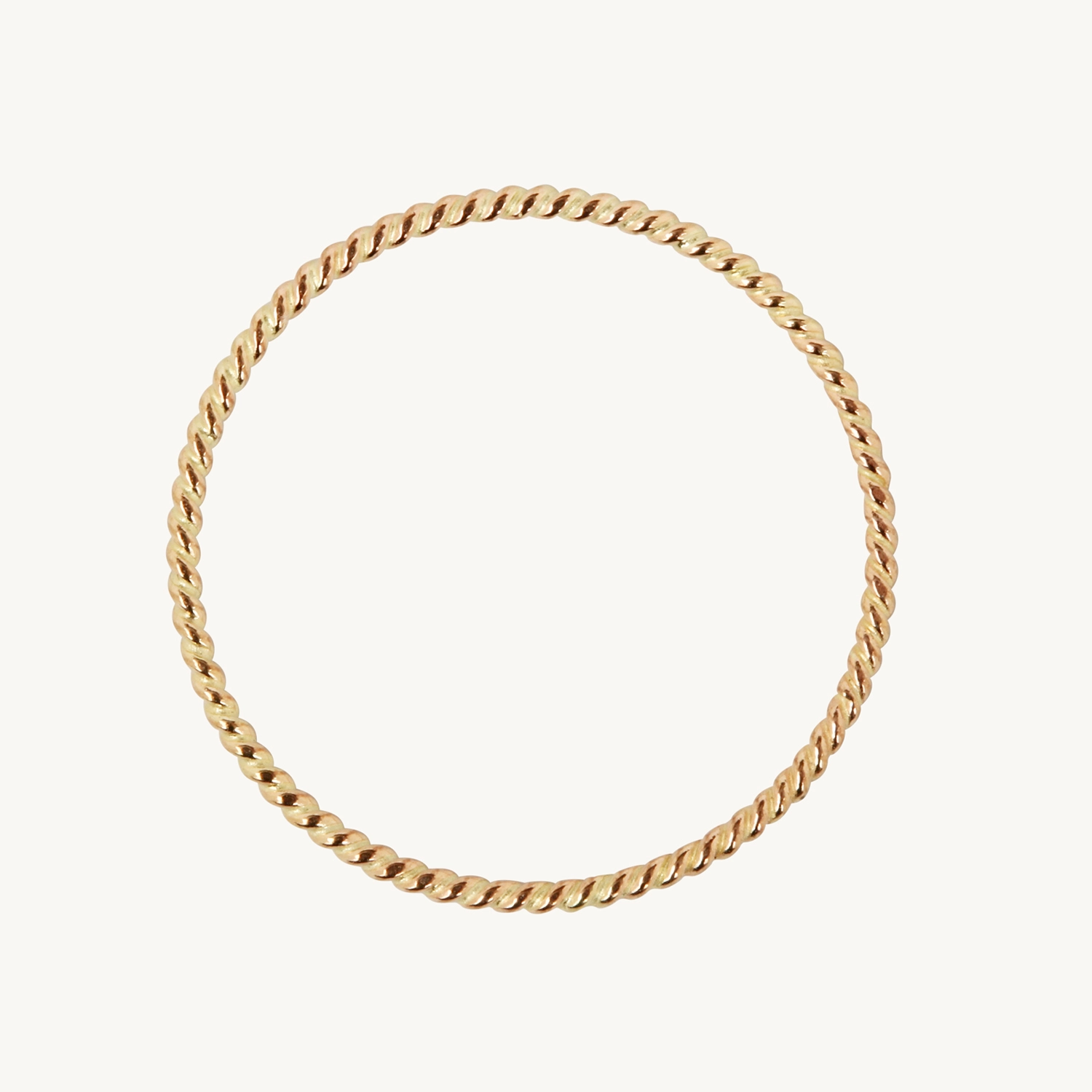 Twisted Stacker Gold Ring - Image 12