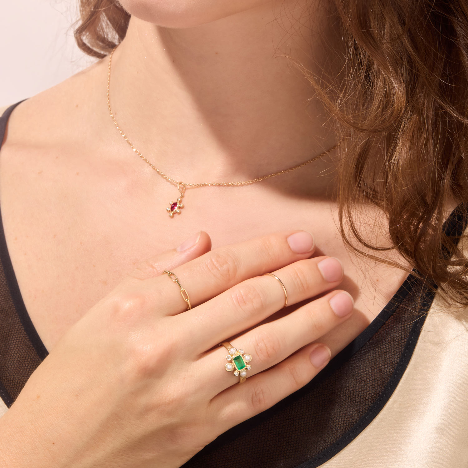 Aurelia Emerald Ring - Image 4