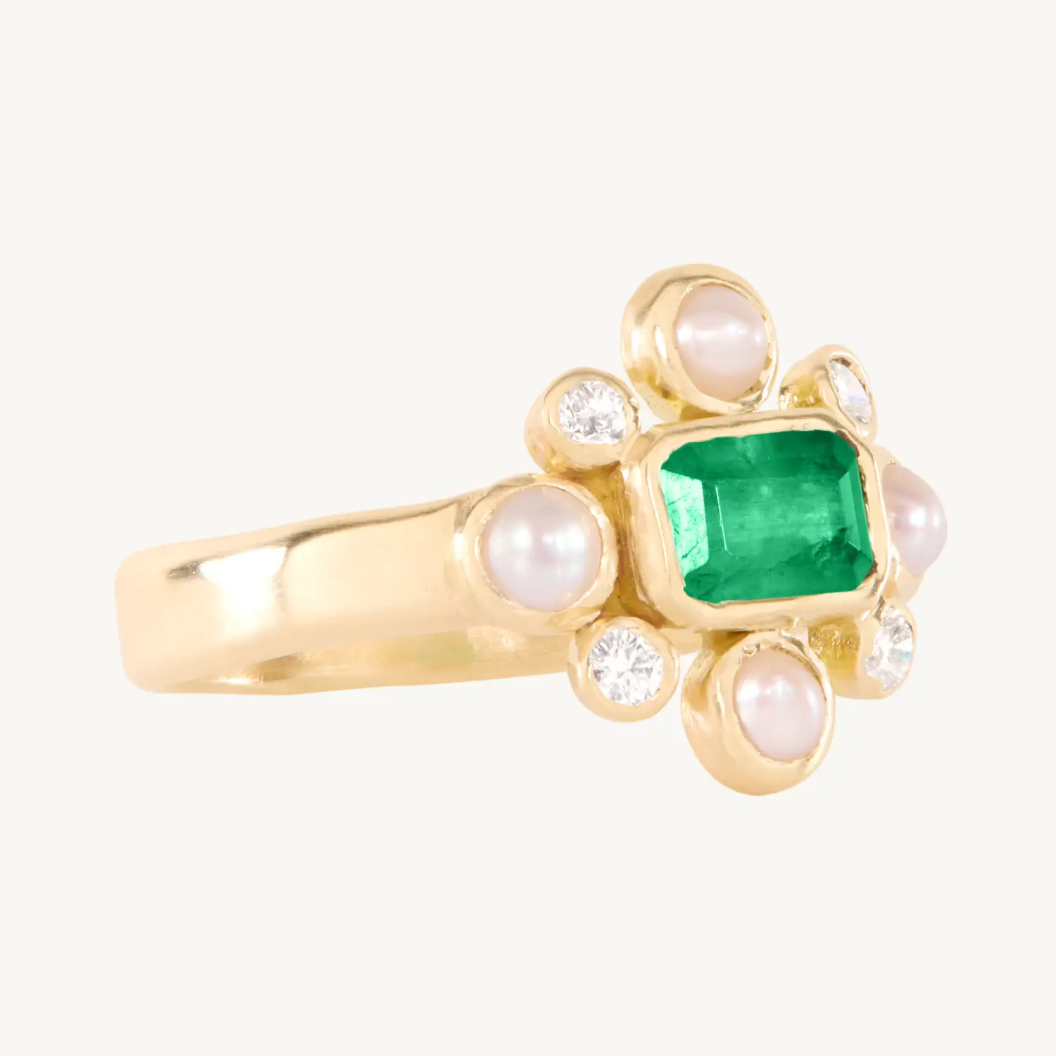 Alternative view of Aurelia Emerald Ring