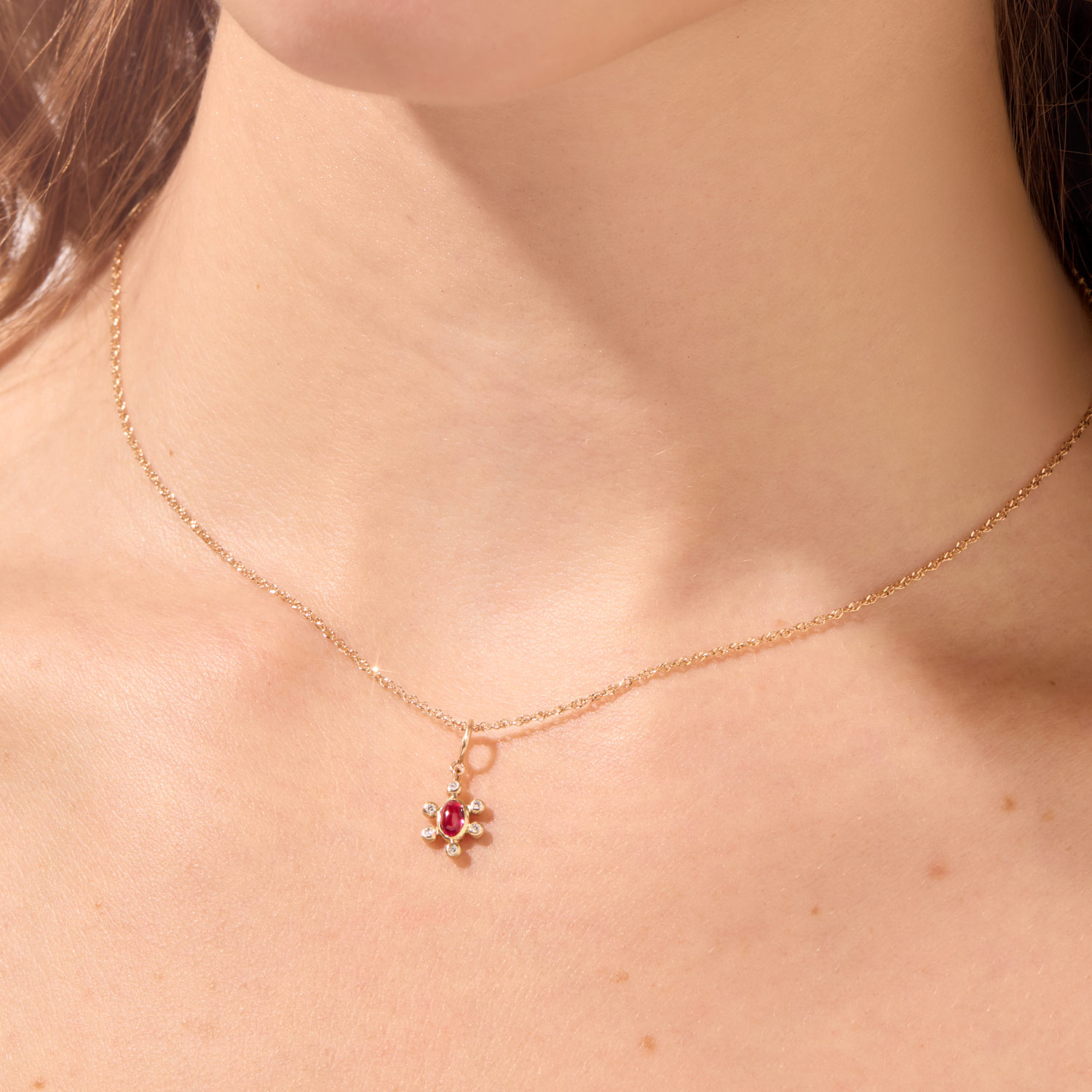 Piccola Stella Ruby Pendant - Image 3
