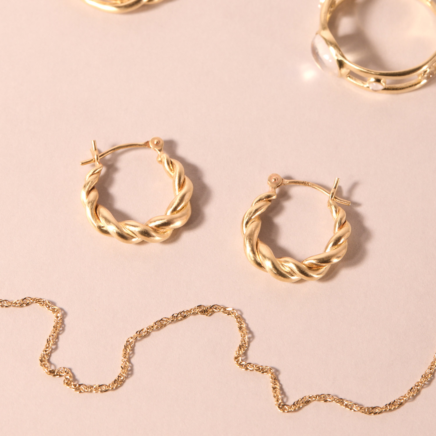 Small Cornetto Hoops (pair) - Image 5