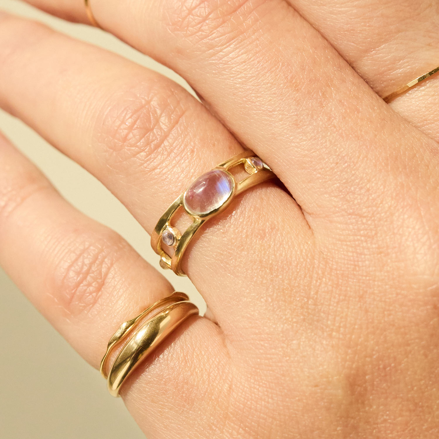Via III Moonstone Ring - Image 6