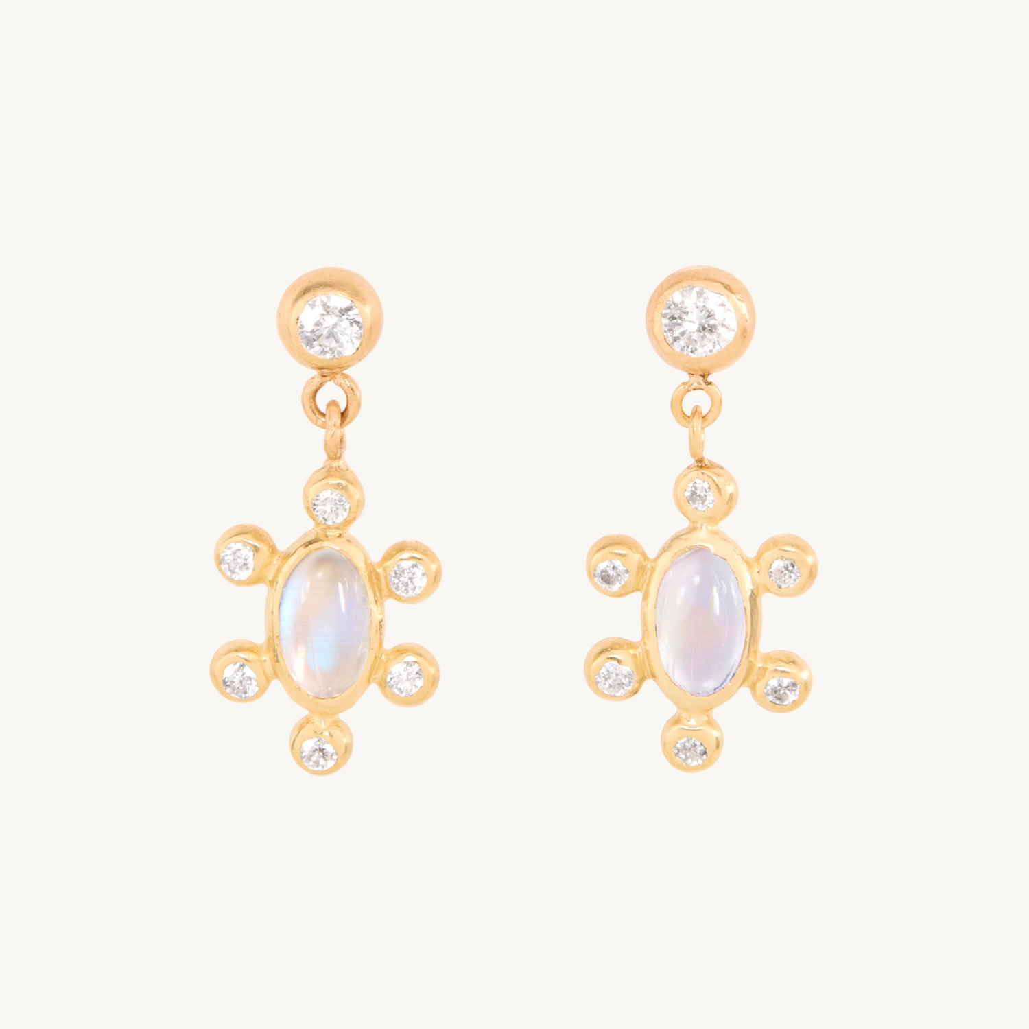 Piccola Stella Moonstone Earrings (pair) - Image 5