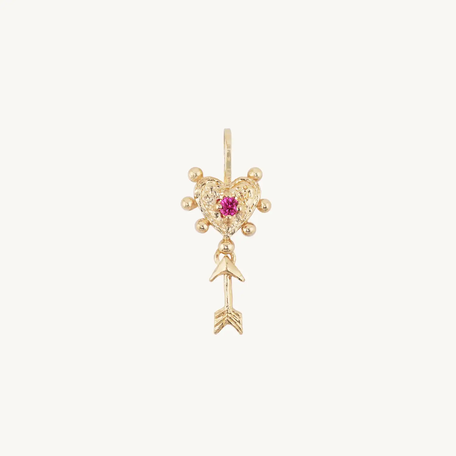 Heart & Arrow Charm