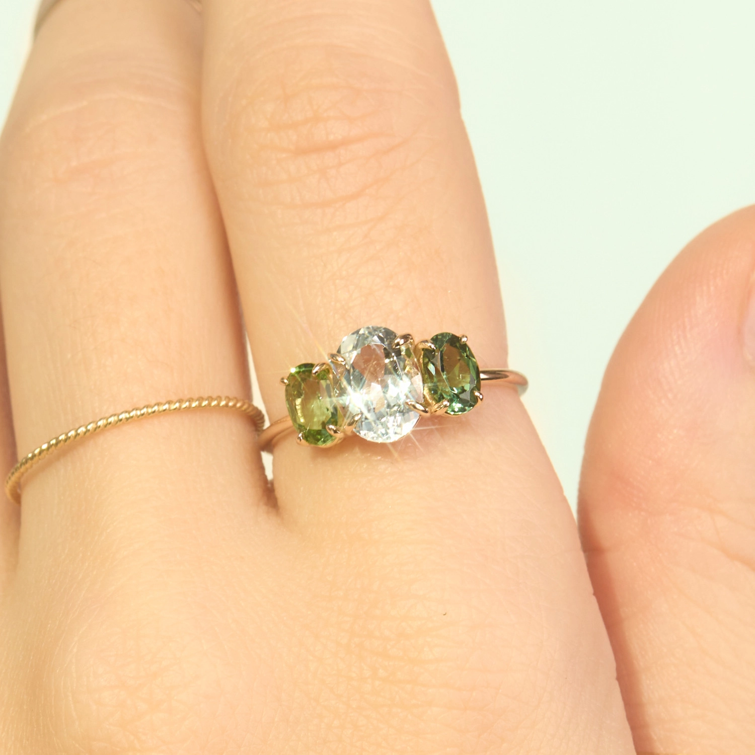 Mrs. Randolph's Ring, Quartz and Tourmaline - Image 3