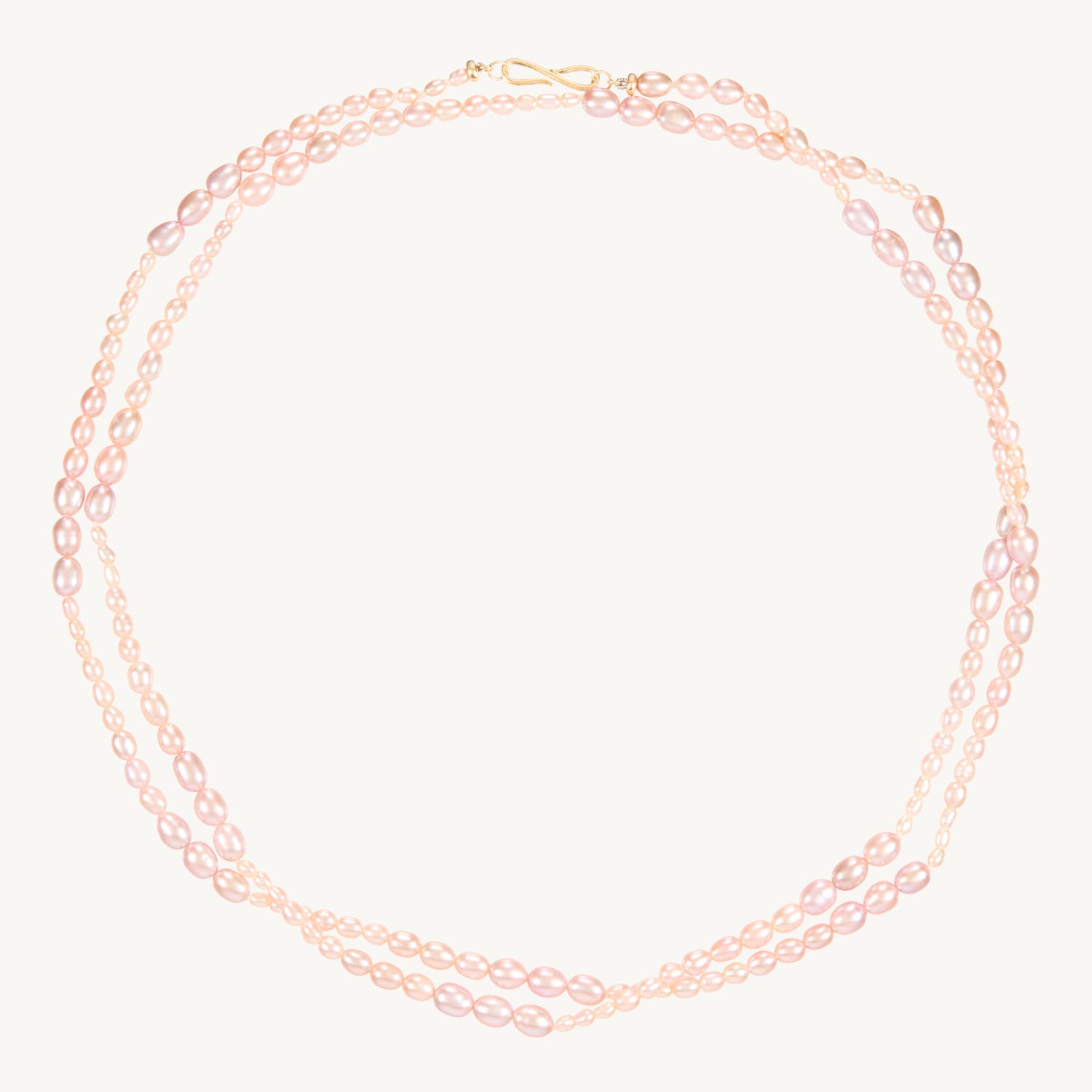 Alternative view of Pink Pearl Dario Opera Necklace