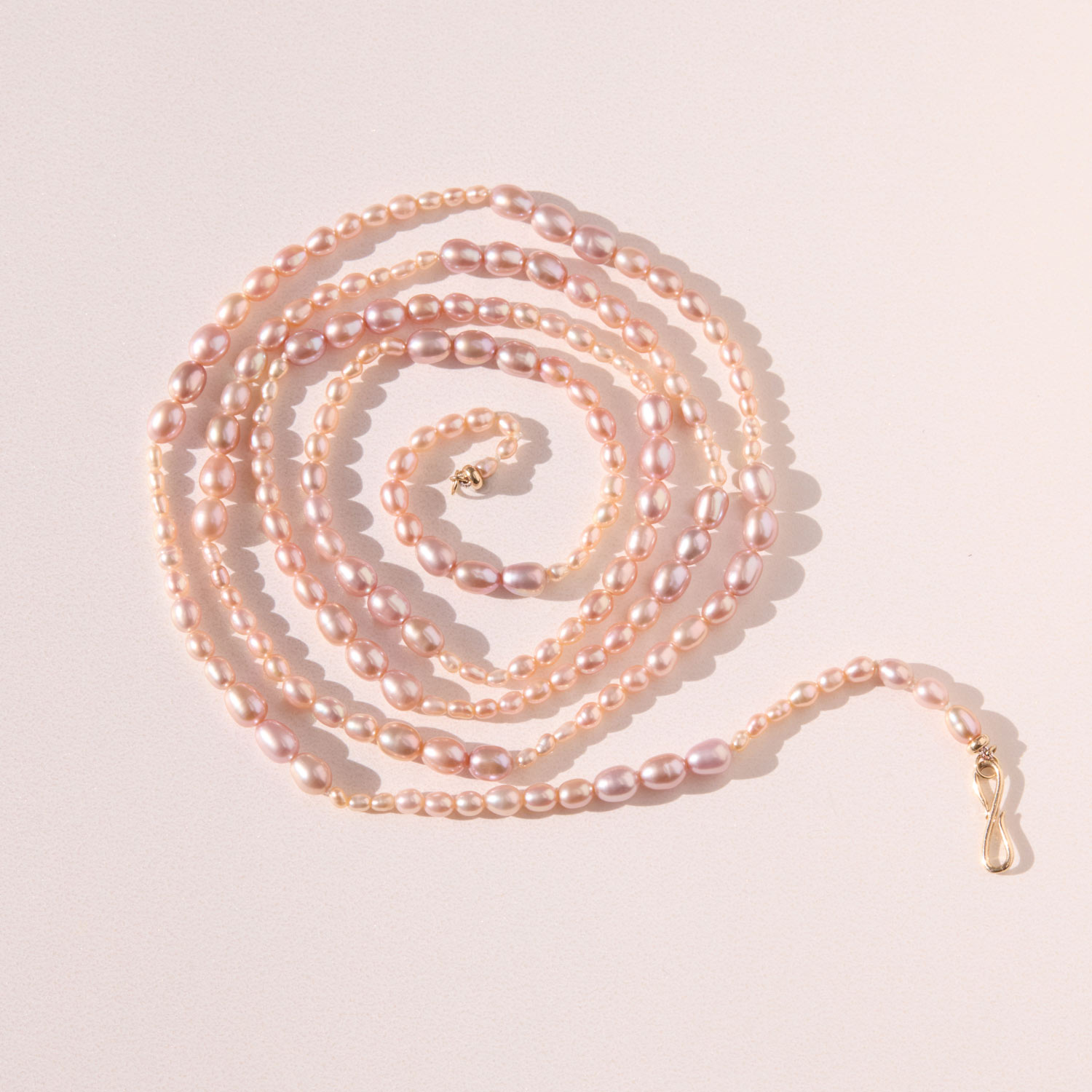 Pink Pearl Dario Opera Necklace - Image 6