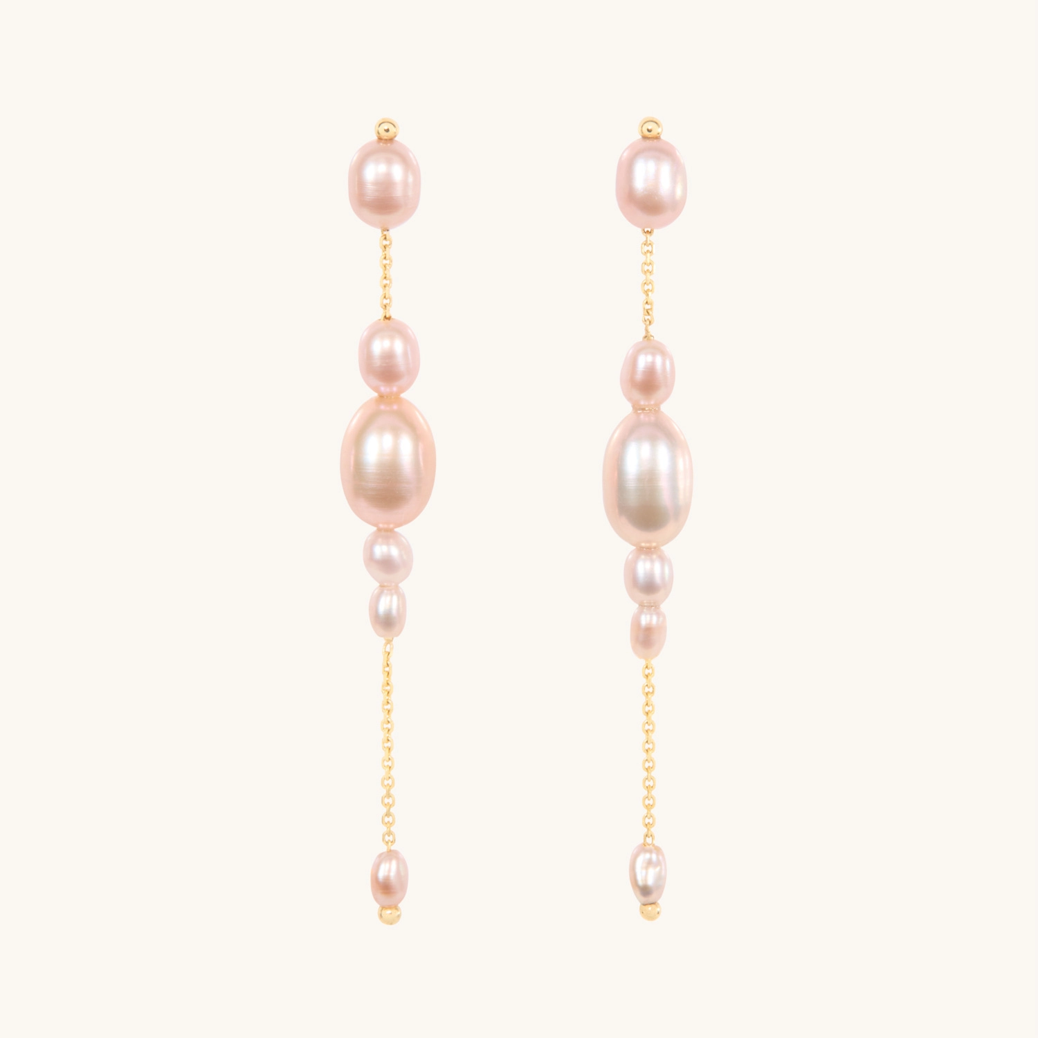 Pink Pearl Palazzo Earrings (pair) - Image 5