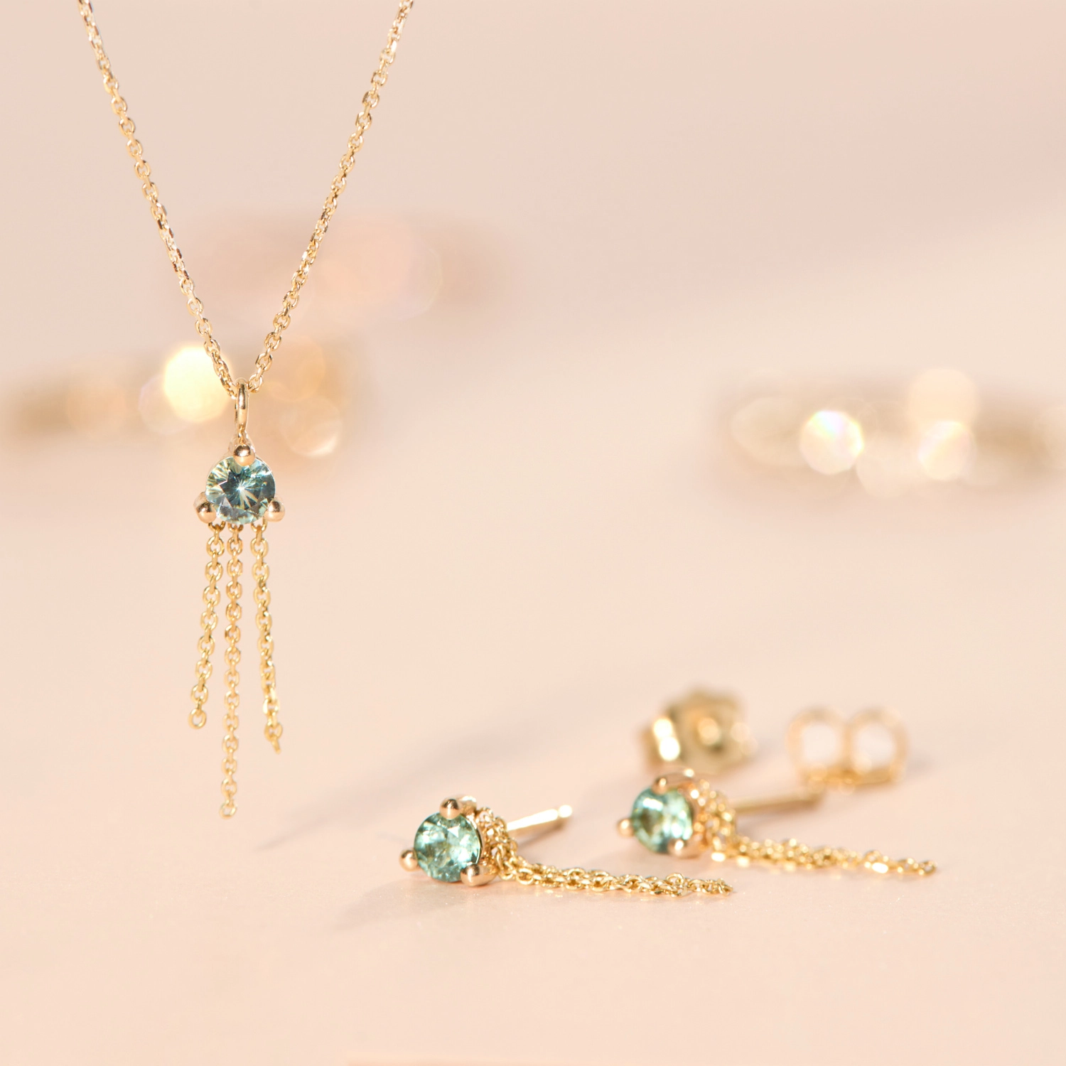 Tourmaline Mist Earring (single) - Image 3