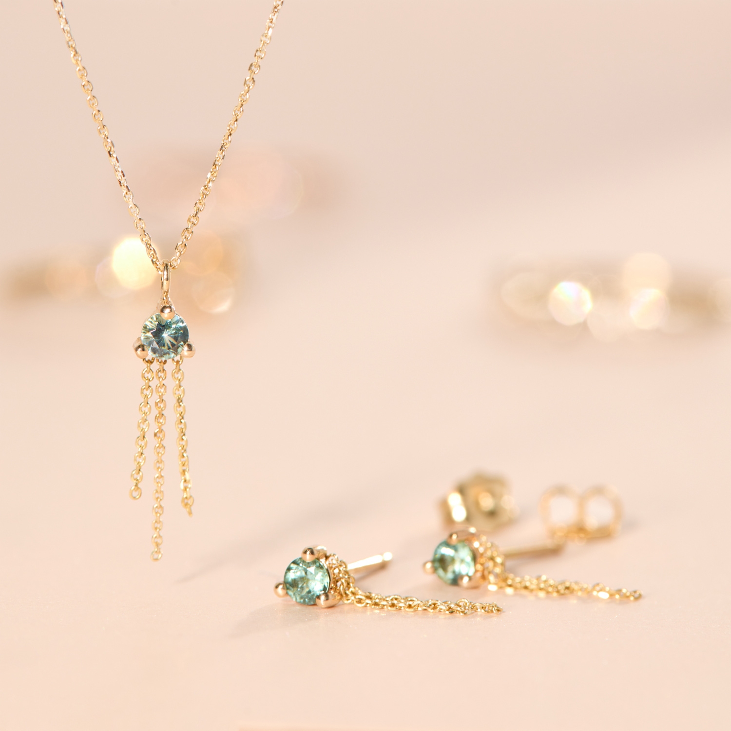 Tourmaline Mist Necklace - Image 4