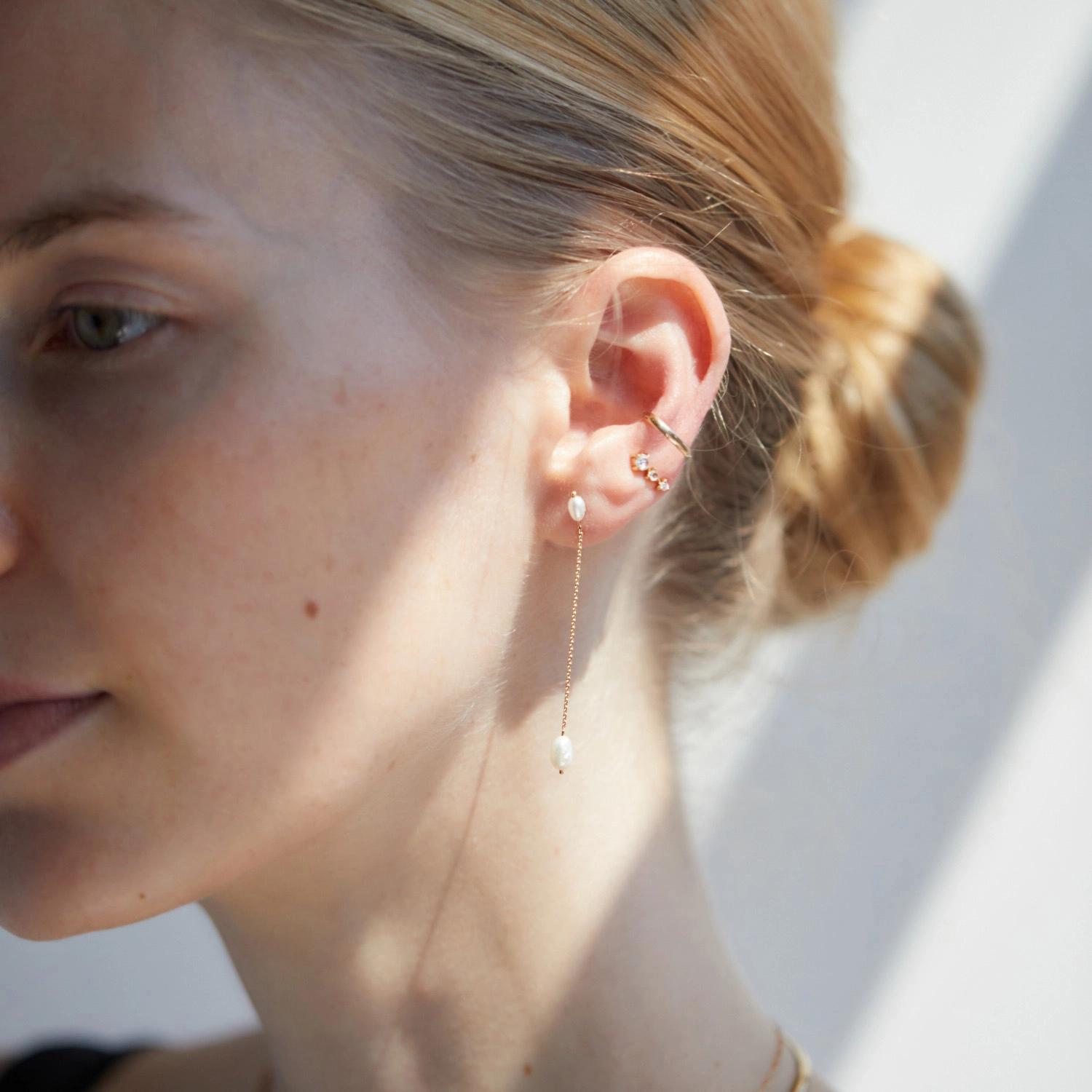 Long Pearl Shower Earring (single) - Image 5