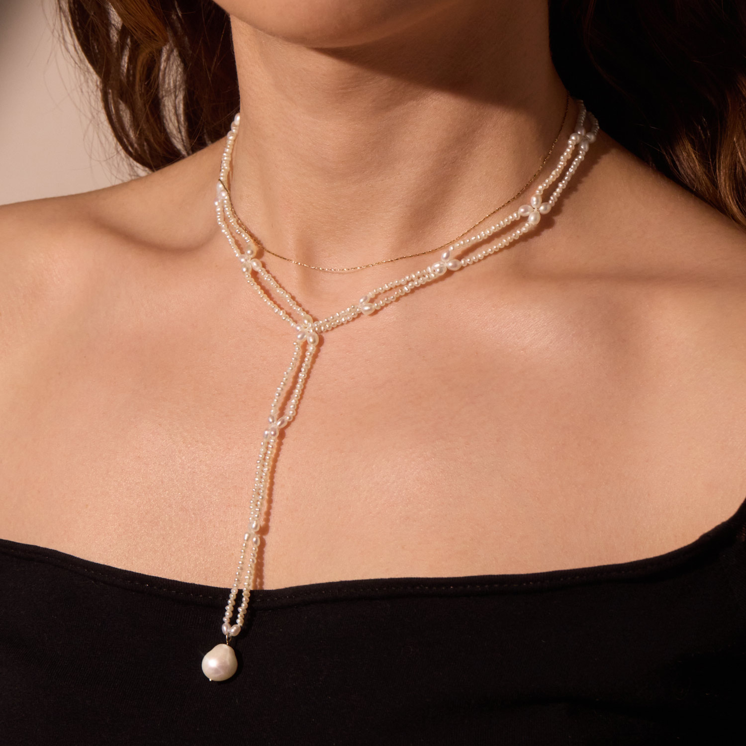 Petal Lariat Necklace - Image 4