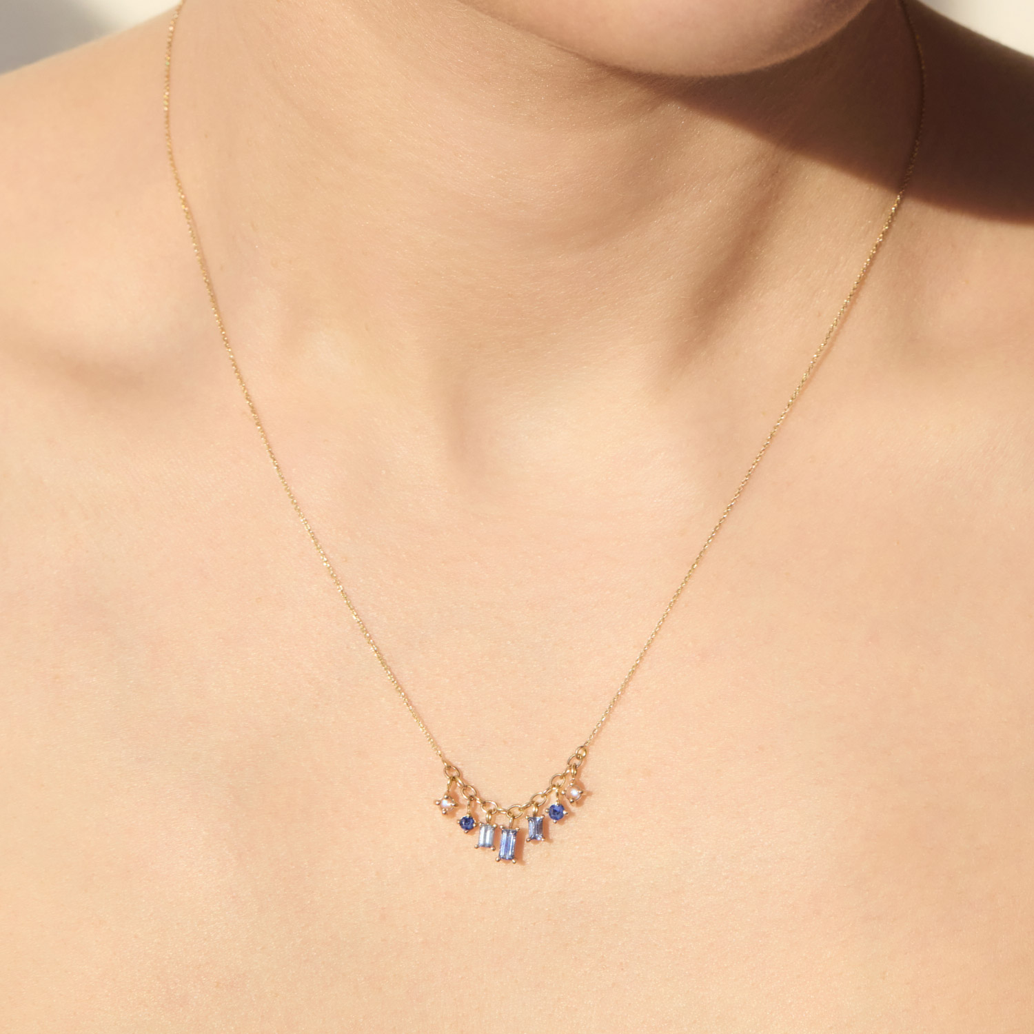 Shadow Sapphire & Moonstone Necklace - Image 3