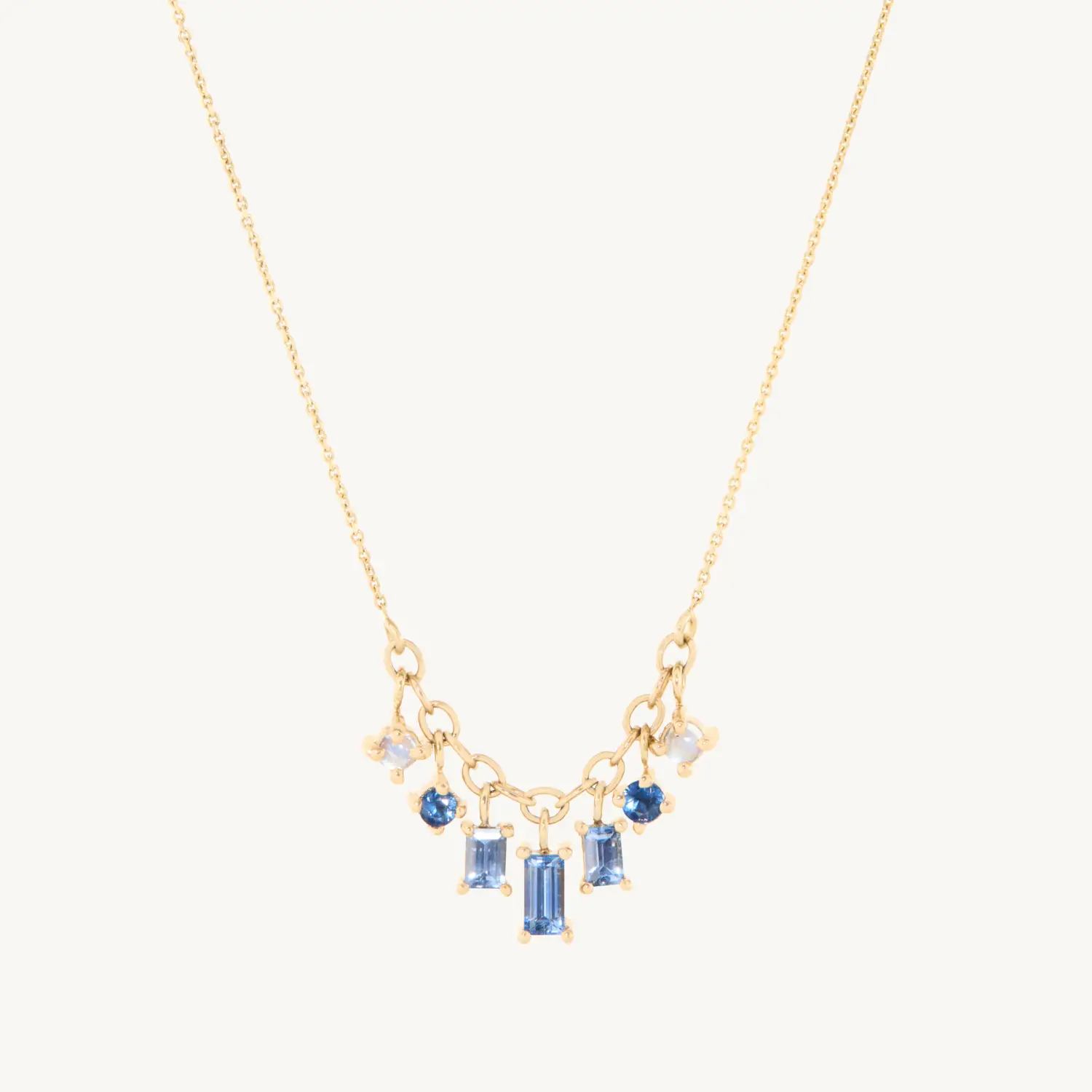 Shadow Sapphire & Moonstone Necklace
