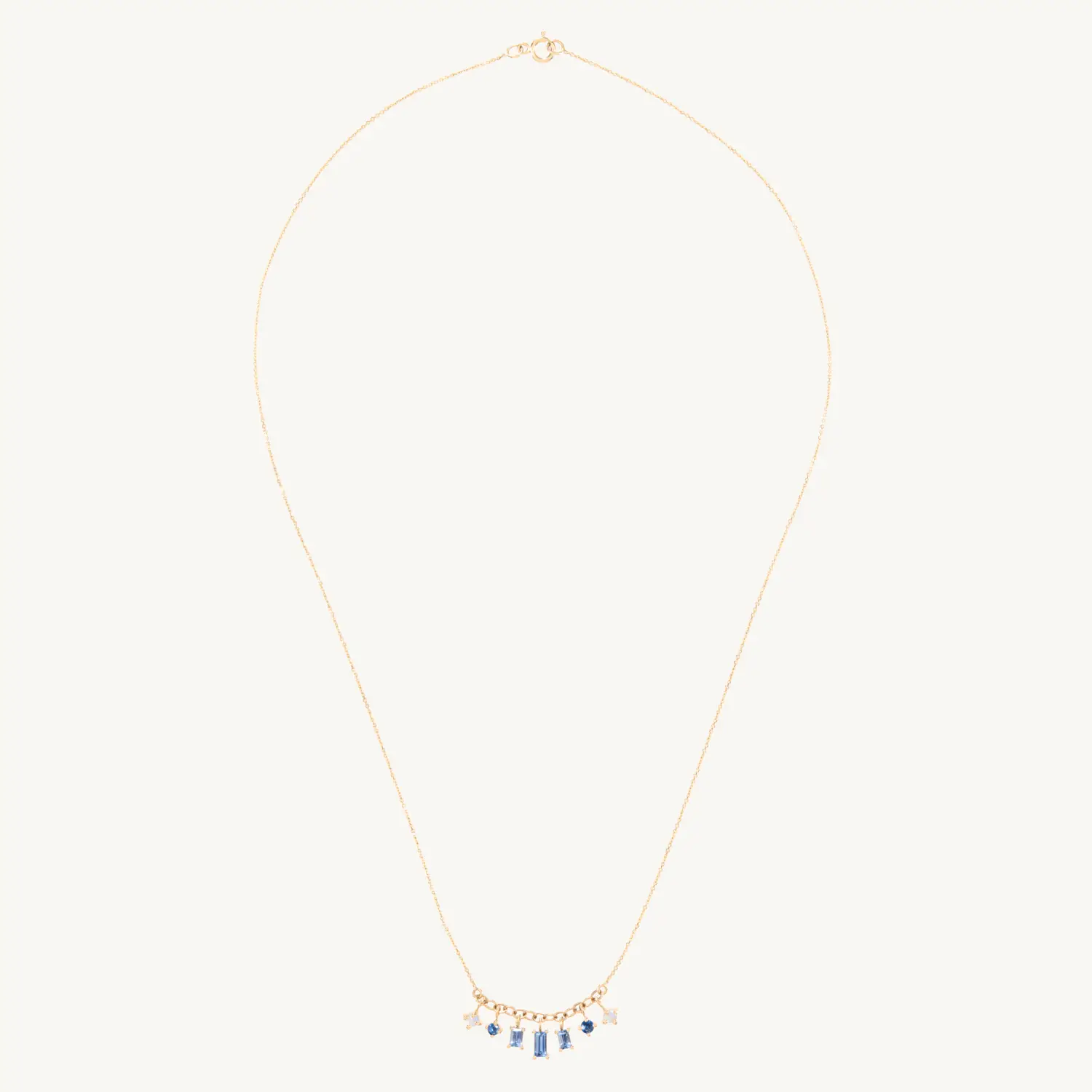 Alternative view of Shadow Sapphire & Moonstone Necklace