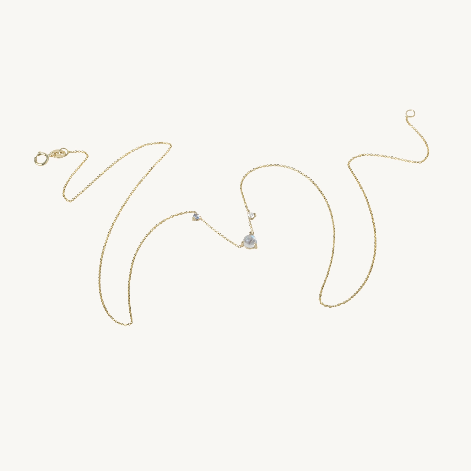 Three-Step Necklace, Moonstone - Image 6
