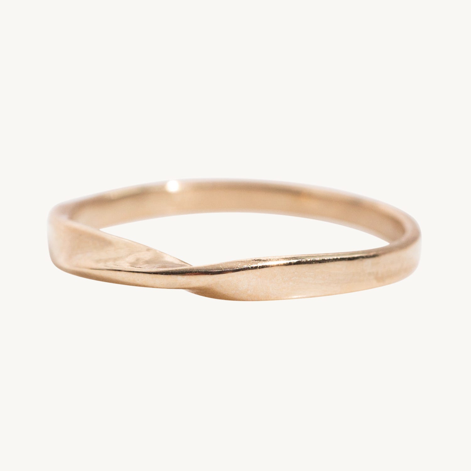 Narrow Twisted Eternal Ring