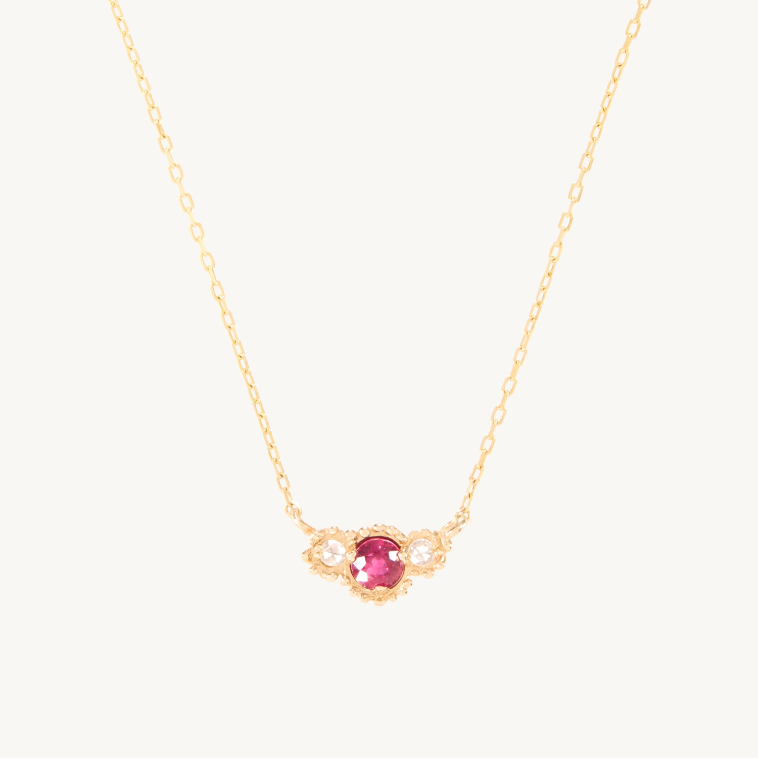 Ruby Diamond Twinkle Necklace - Image 7