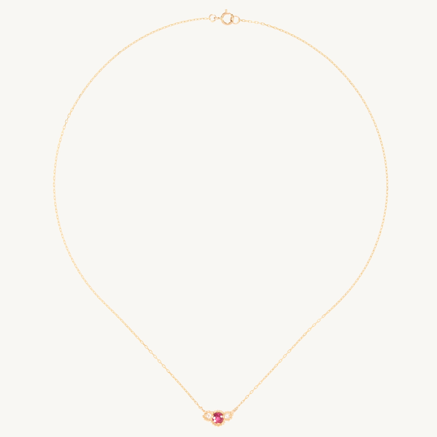 Ruby Diamond Twinkle Necklace - Image 8