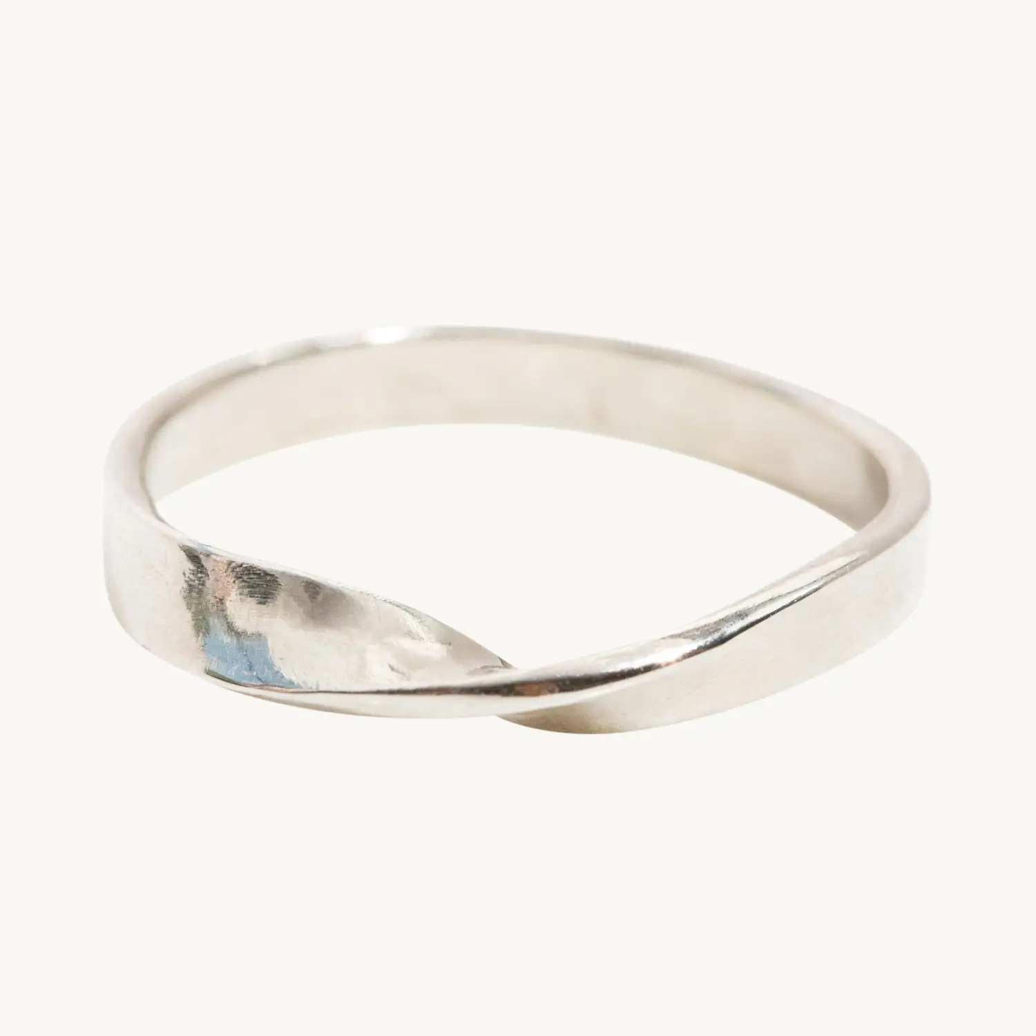 Wide Twisted Eternal Ring
